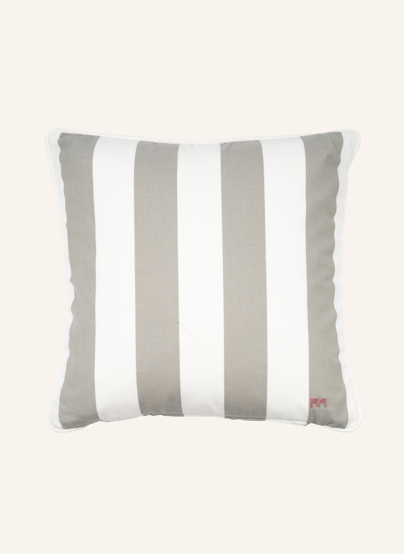 another mondaen Dekokissen WILLE OUTDOOR CLASSIC STREIFENKISSEN: GRAU