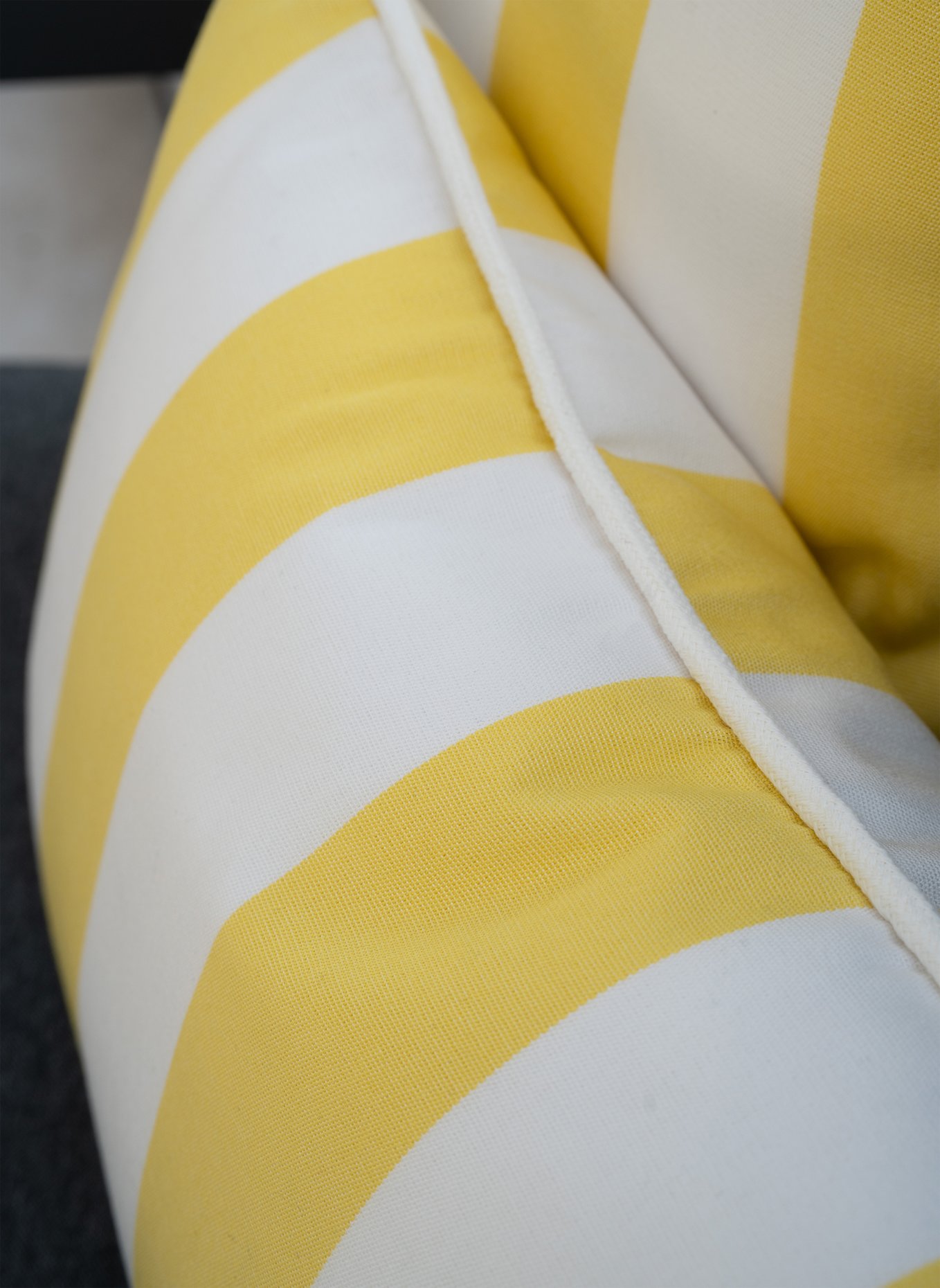 another mondaen Dekokissen WILLE OUTDOOR CLASSIC STREIFENKISSEN: GELB