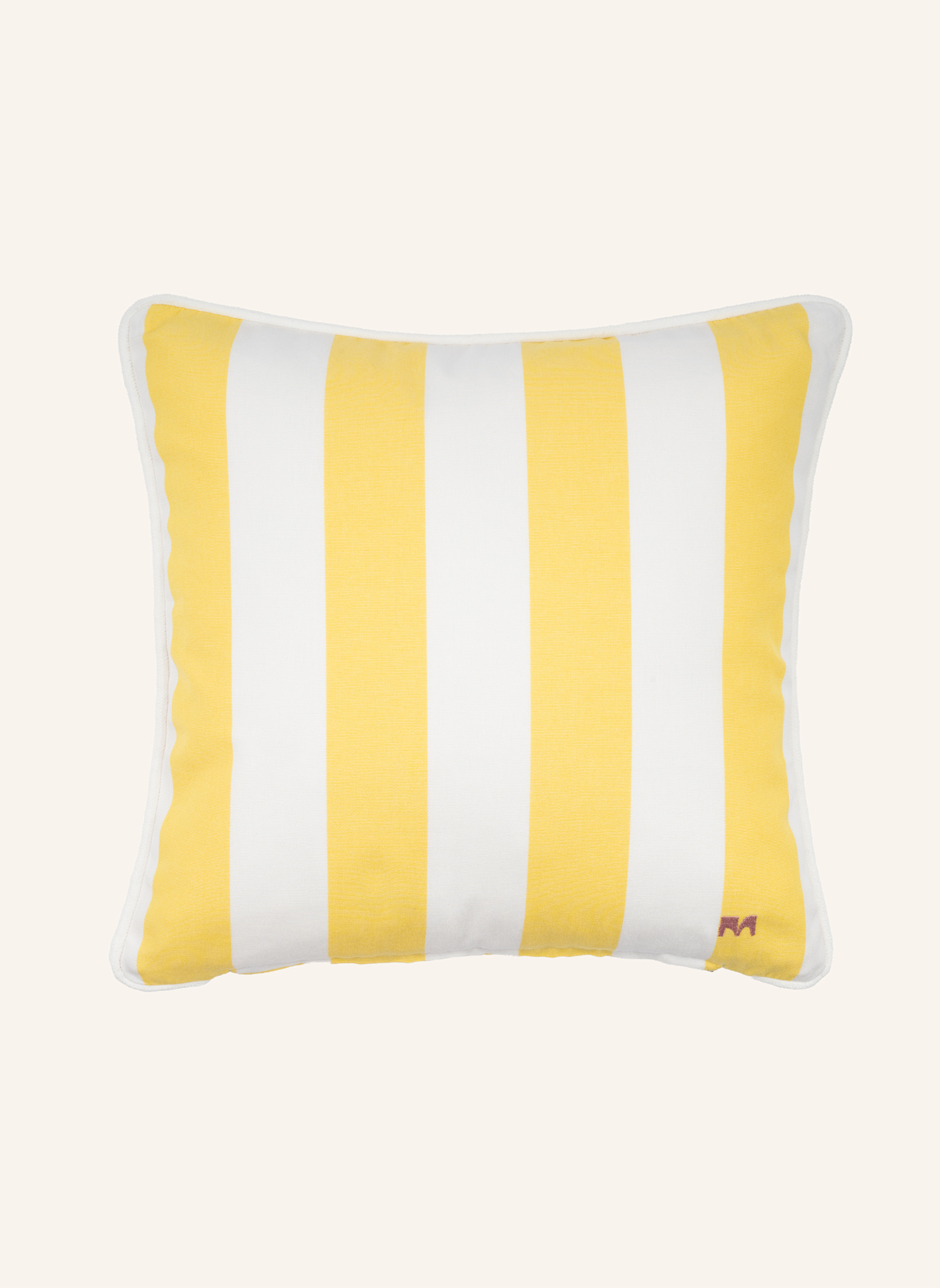 another mondaen Dekokissen WILLE OUTDOOR CLASSIC STREIFENKISSEN: GELB
