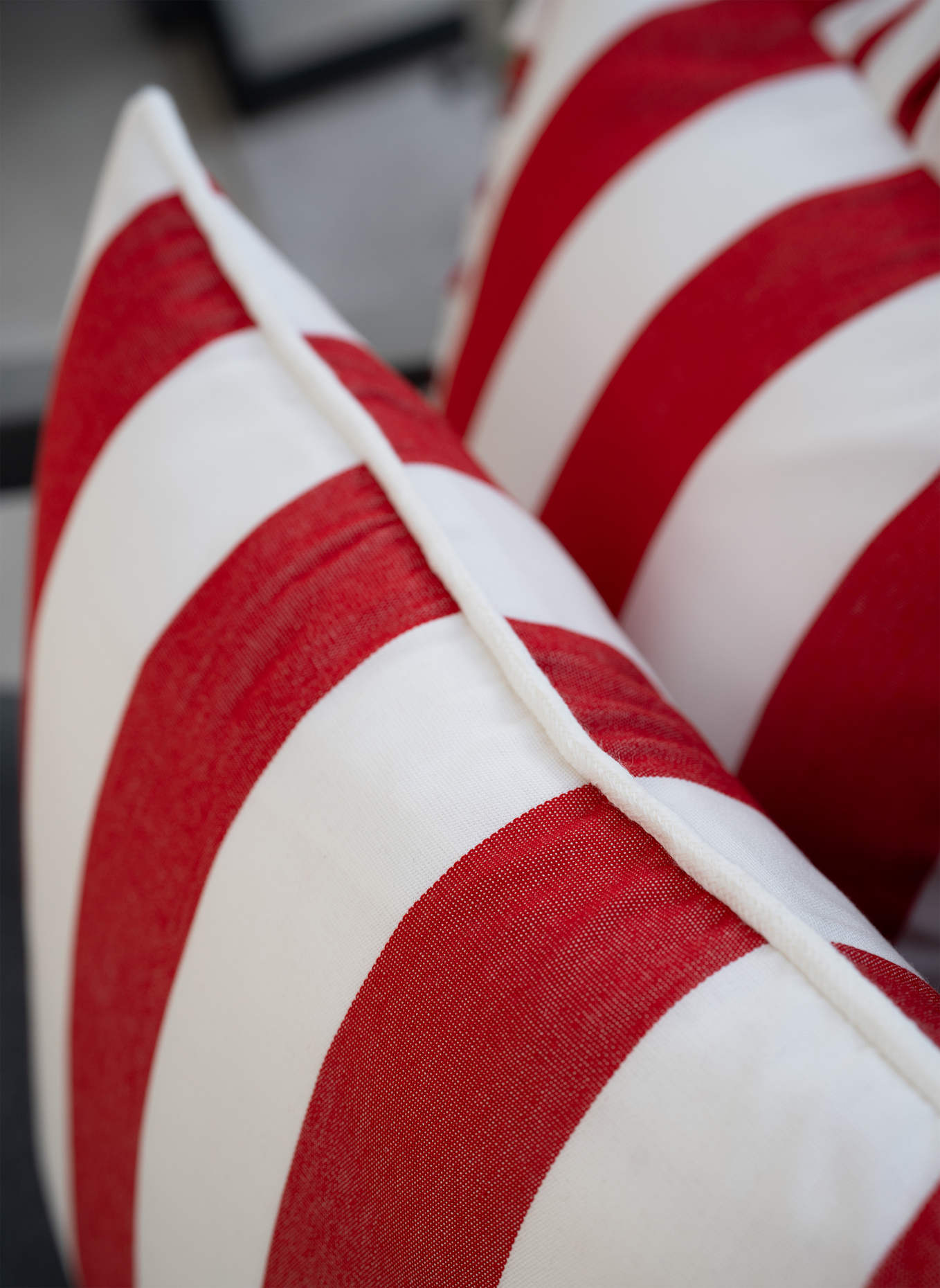 another mondaen Dekokissen ERICH OUTDOOR CLASSIC STREIFENKISSEN: ROT