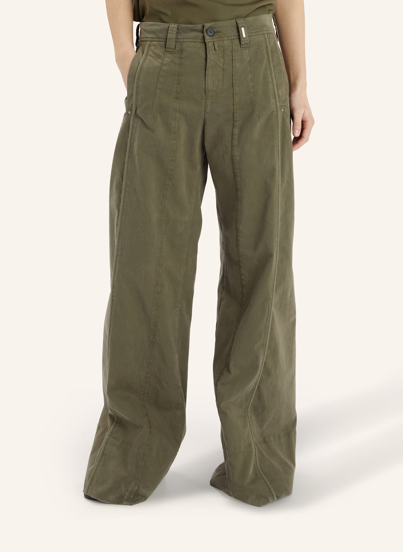 HIGH Marlenehose SALLY: GRÜN