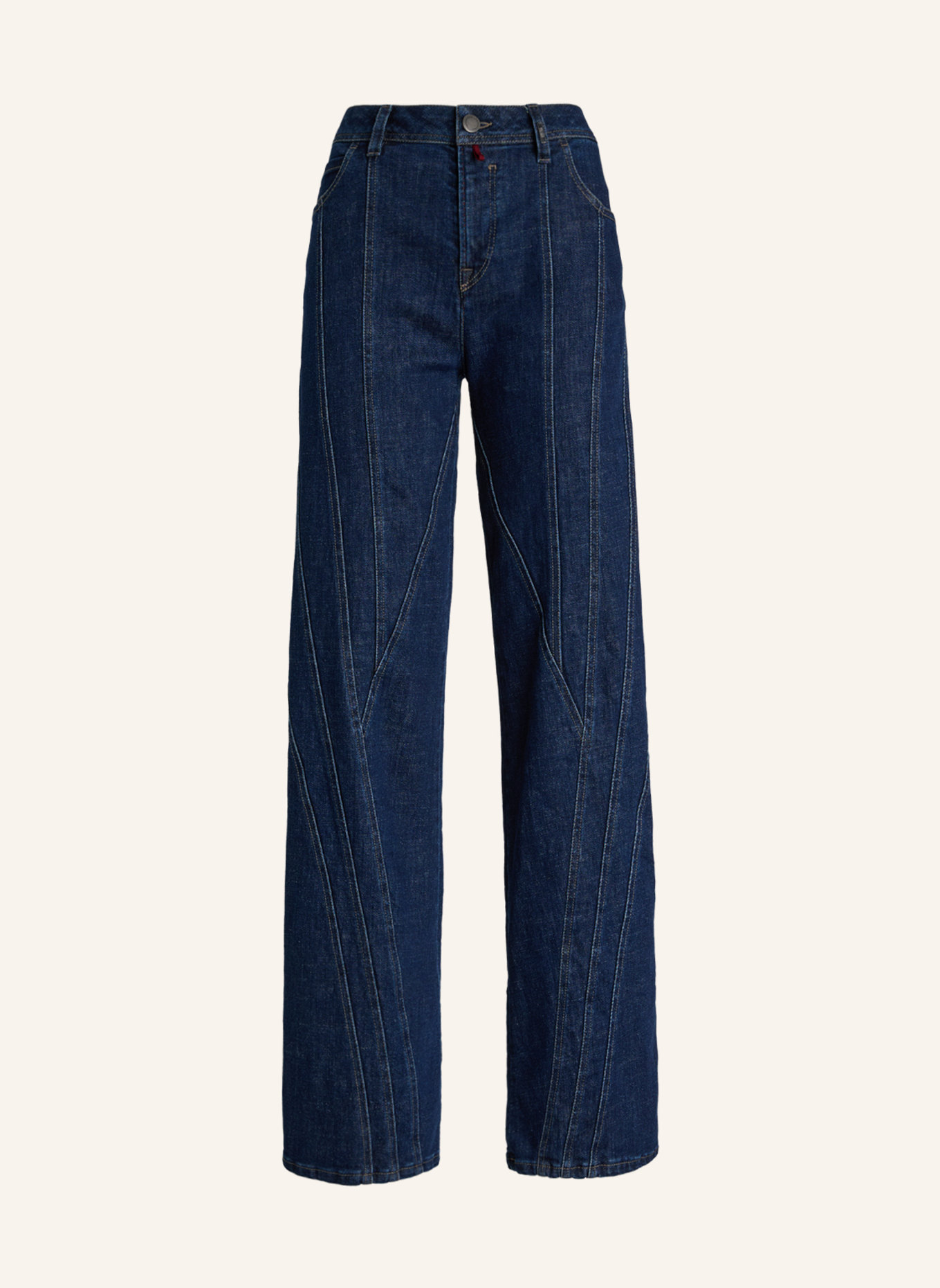 HIGH Wide Leg Jeans SLICES: DUNKELBLAUE