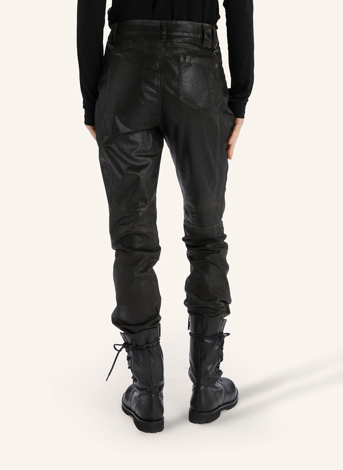 HIGH Coated Jeans INKLING: SCHWARZ