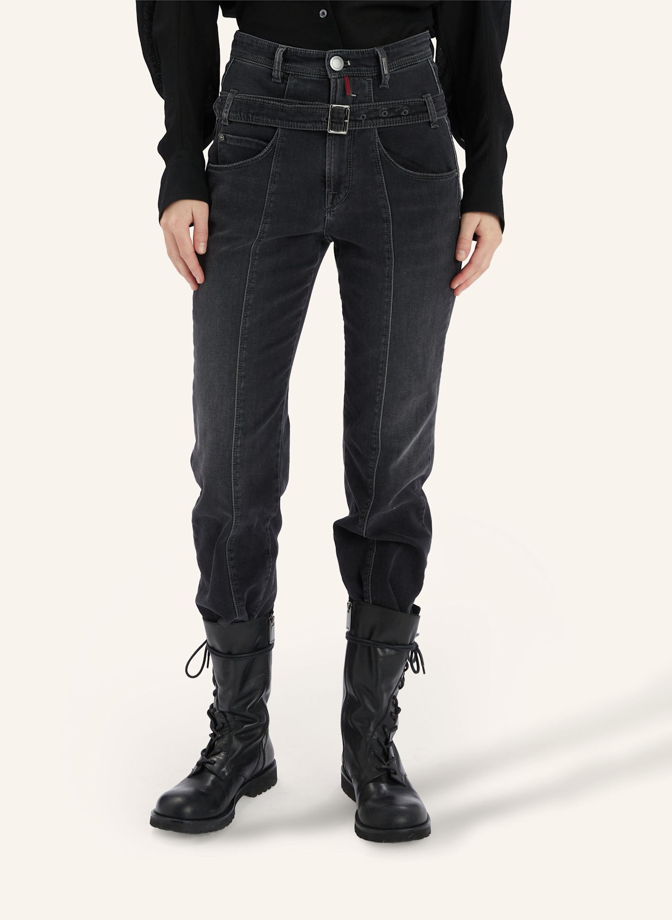 HIGH Jeans FAIR-PLAY: SCHWARZ