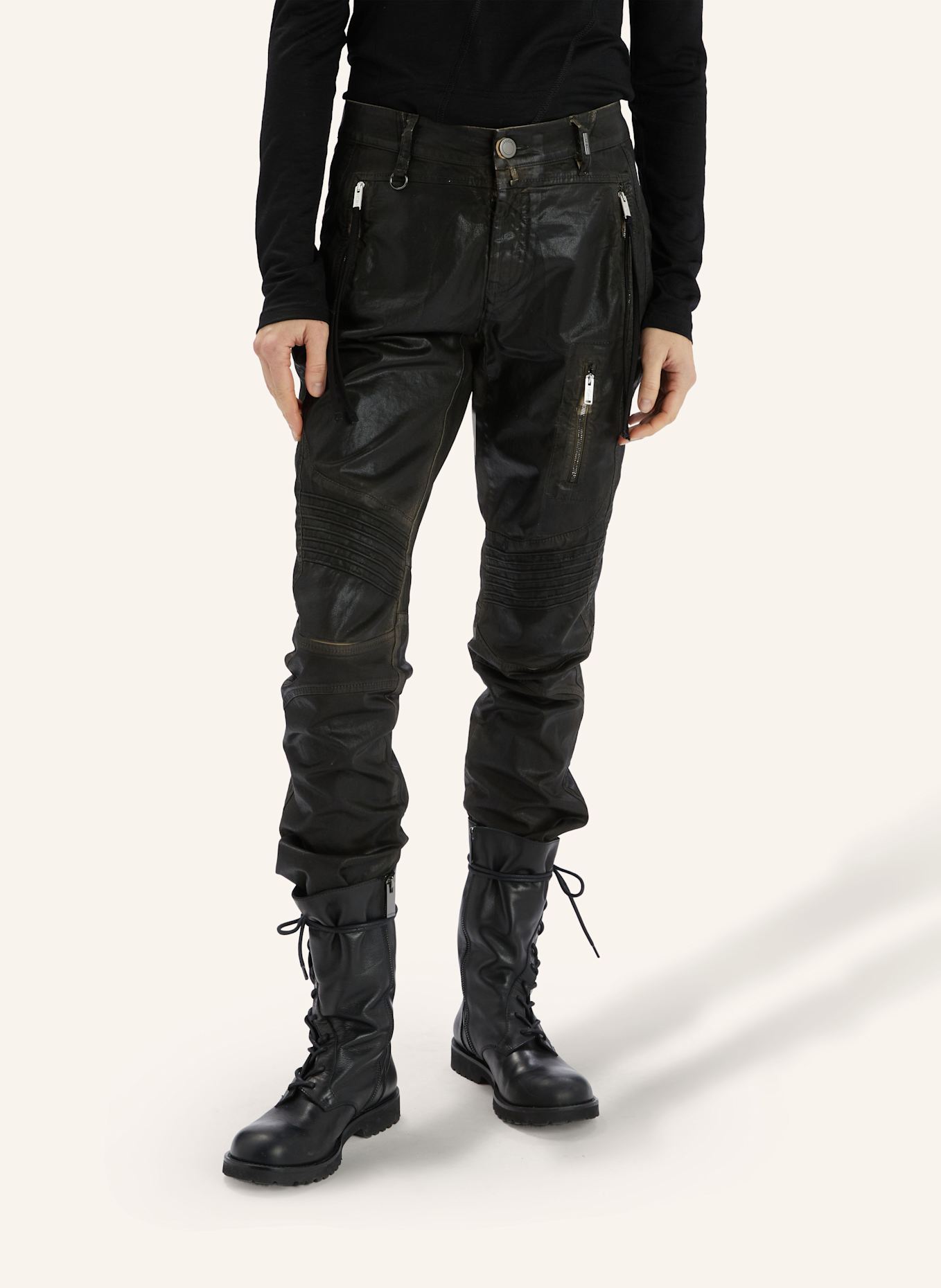 HIGH Coated Jeans INKLING: SCHWARZ