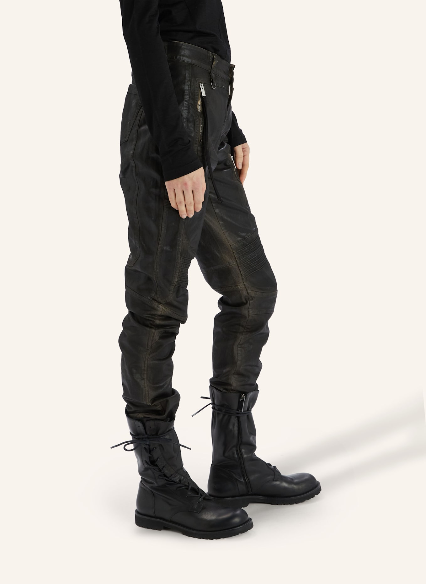 HIGH Coated Jeans INKLING: SCHWARZ