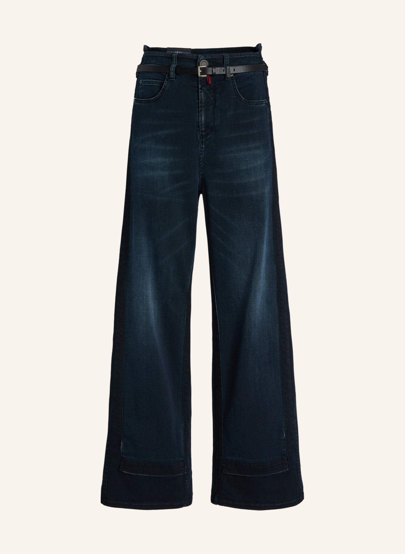 HIGH Straight Jeans LIVEN-UP: DUNKELBLAUE