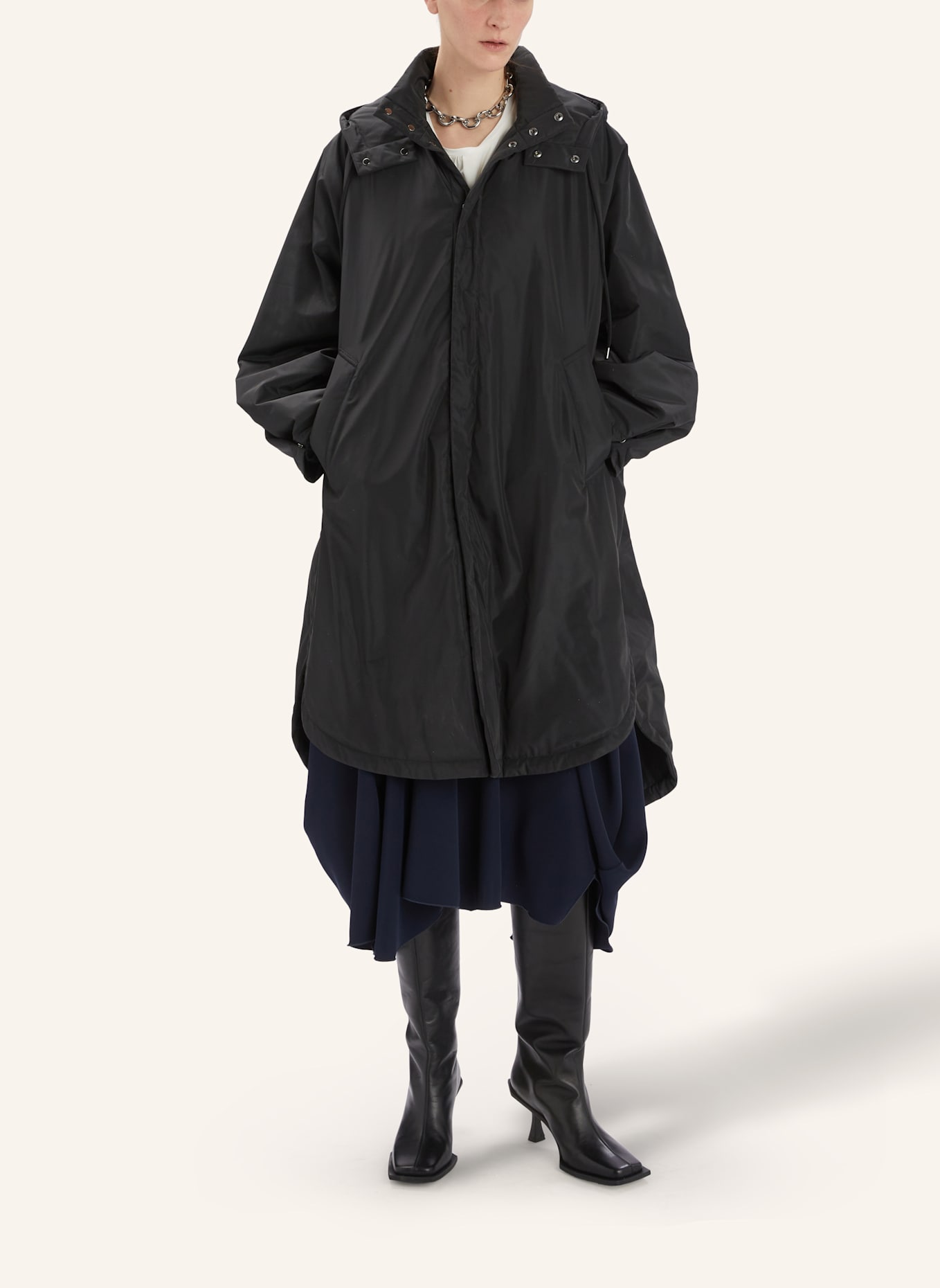 HIGH Oversized-Parka COFFER: BLAU