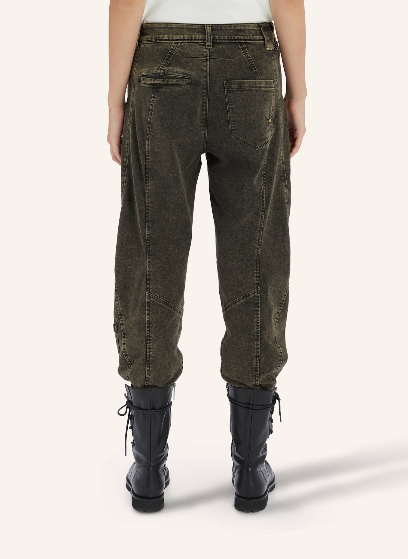 HIGH Jeans WIDE LEG SADDLE: GRÜN