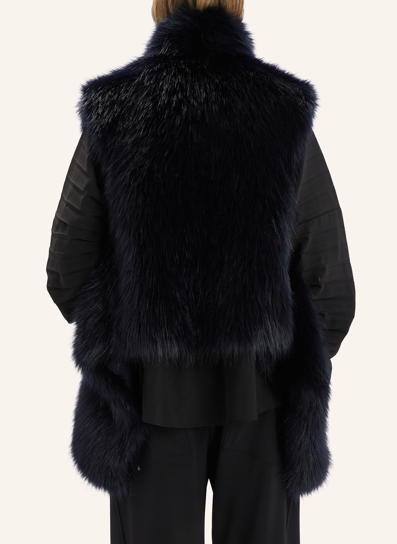 HIGH Wendeweste TRON aus Kunstfell: BLAU