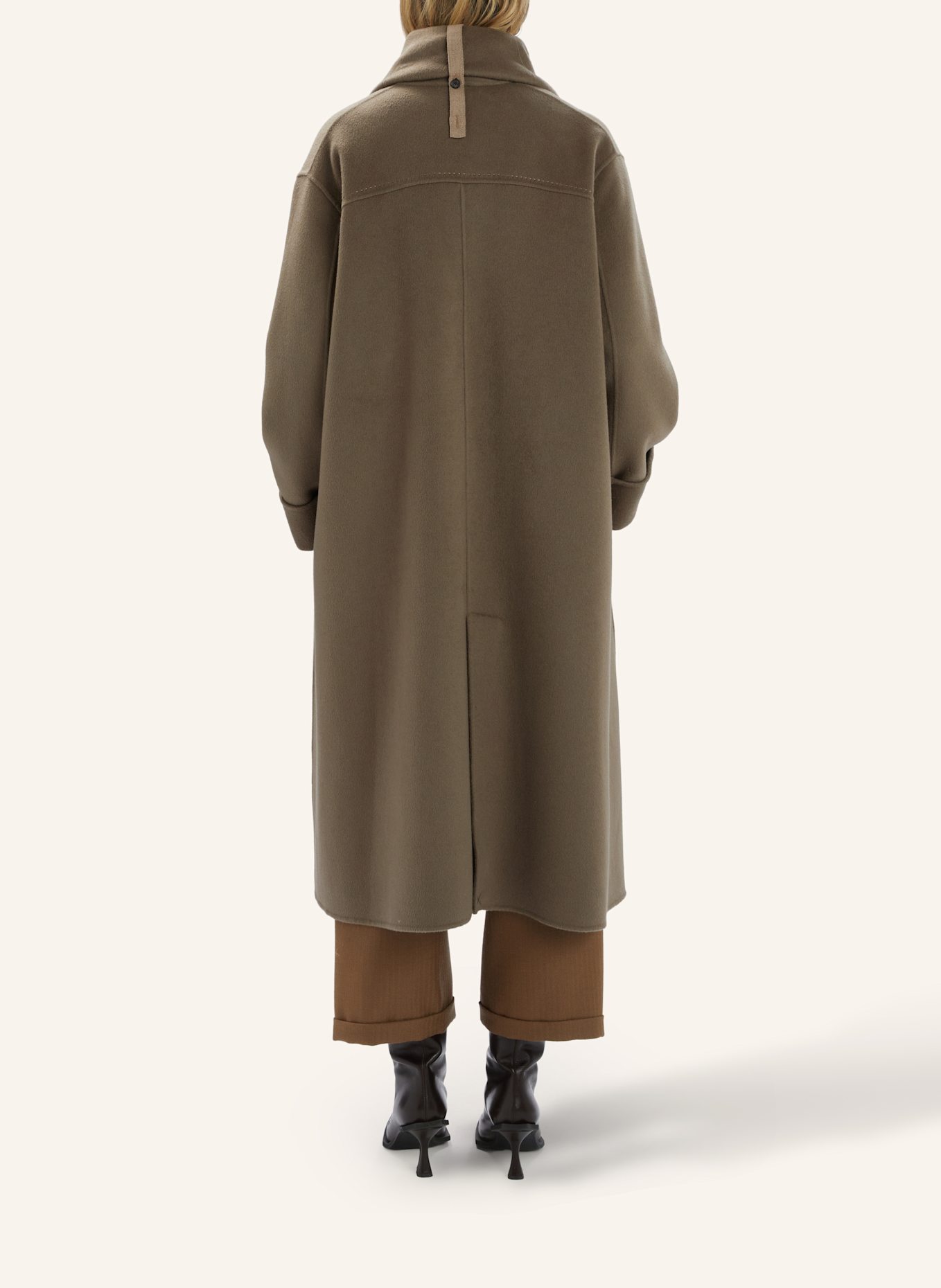 HIGH Wollmantel SPIRE: BEIGE