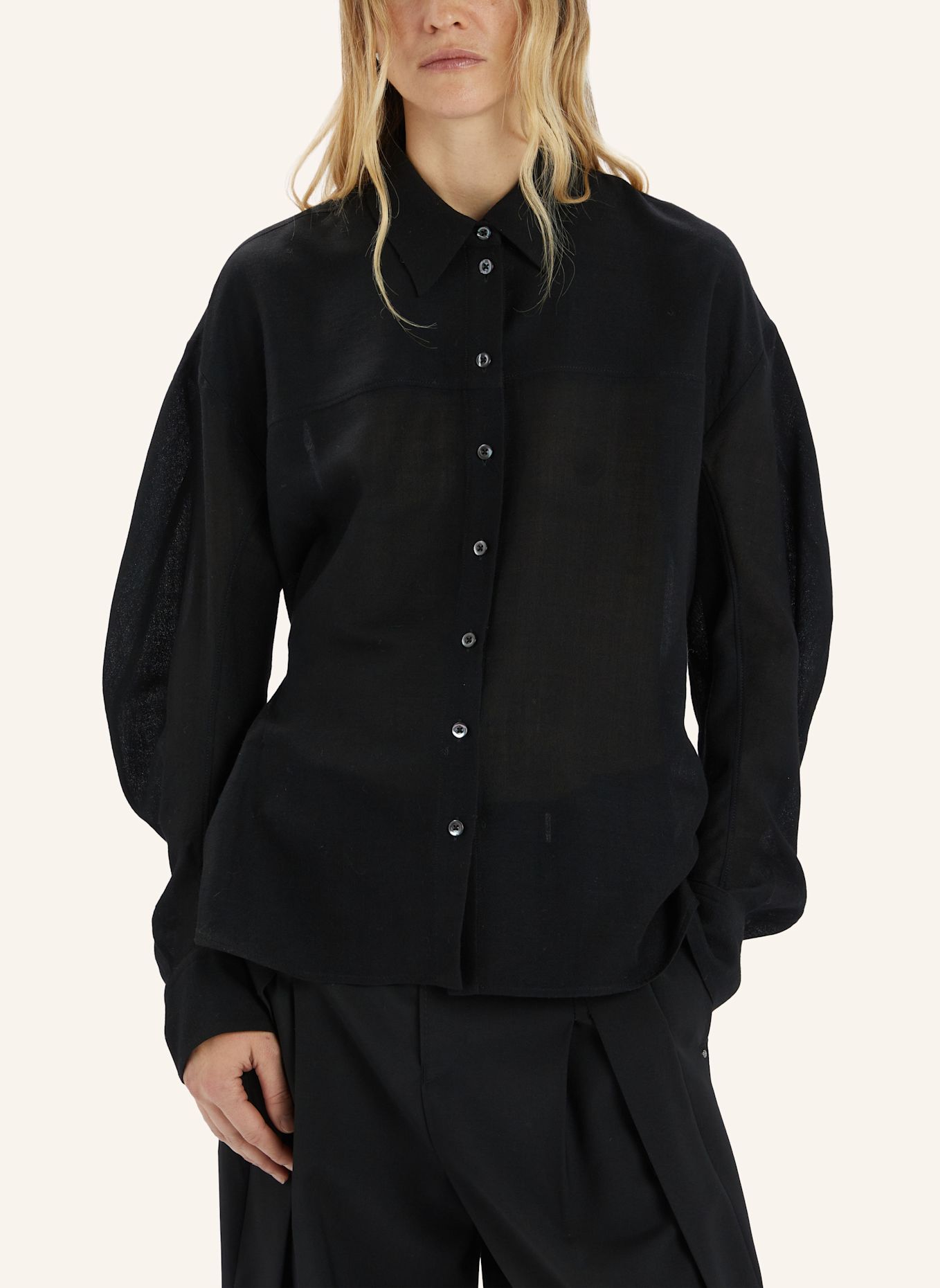 HIGH Hemdbluse SCOOT: SCHWARZ