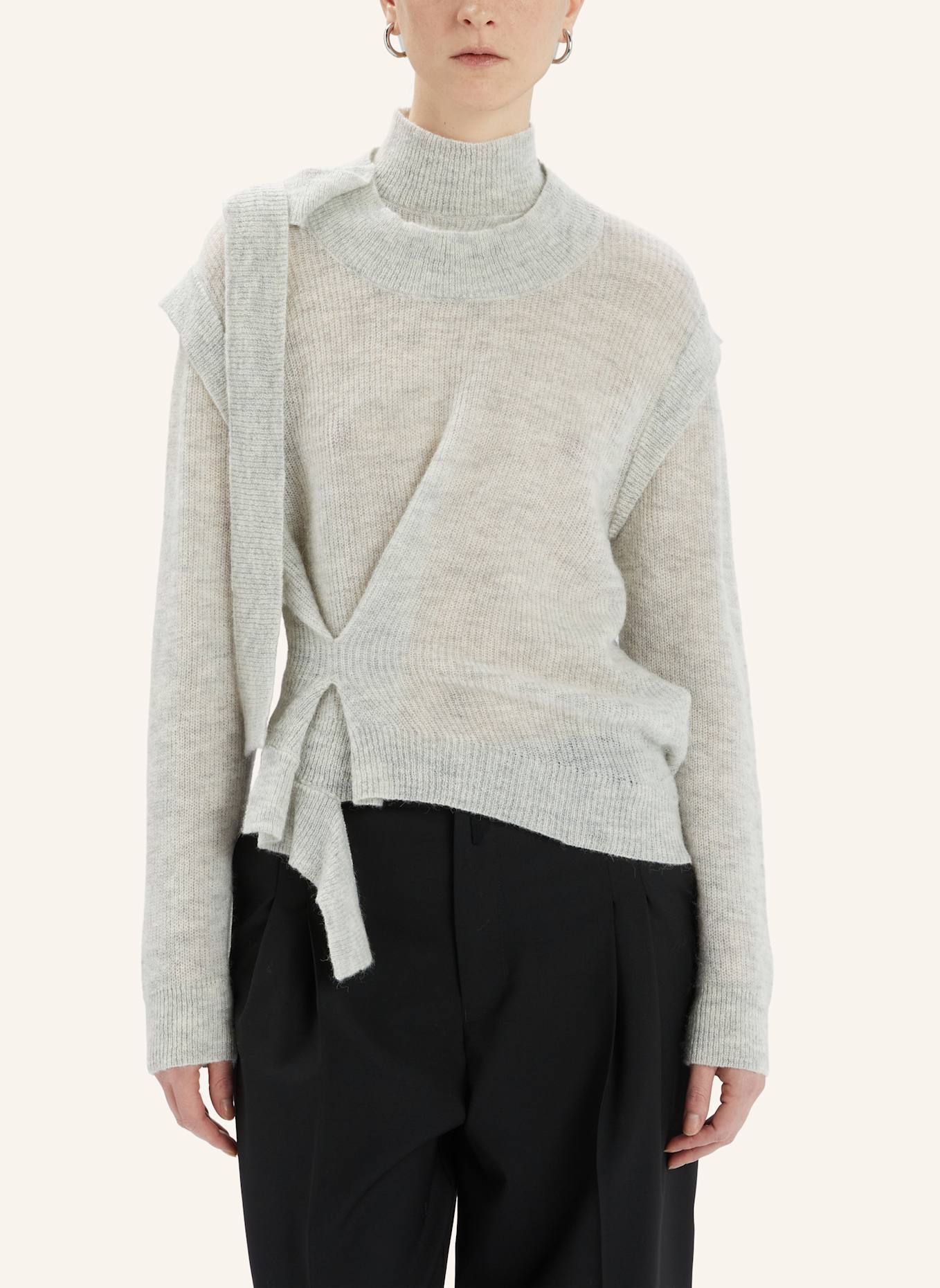 HIGH Rollkragenpullover CLIPPER: GRAU