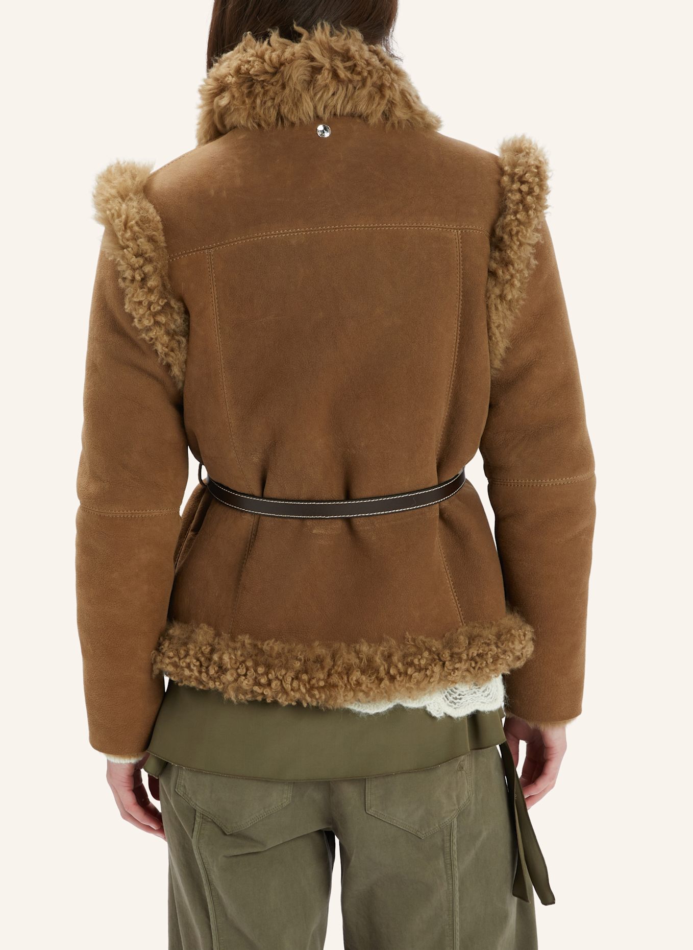 HIGH Lederjacke SIESTA: BEIGE