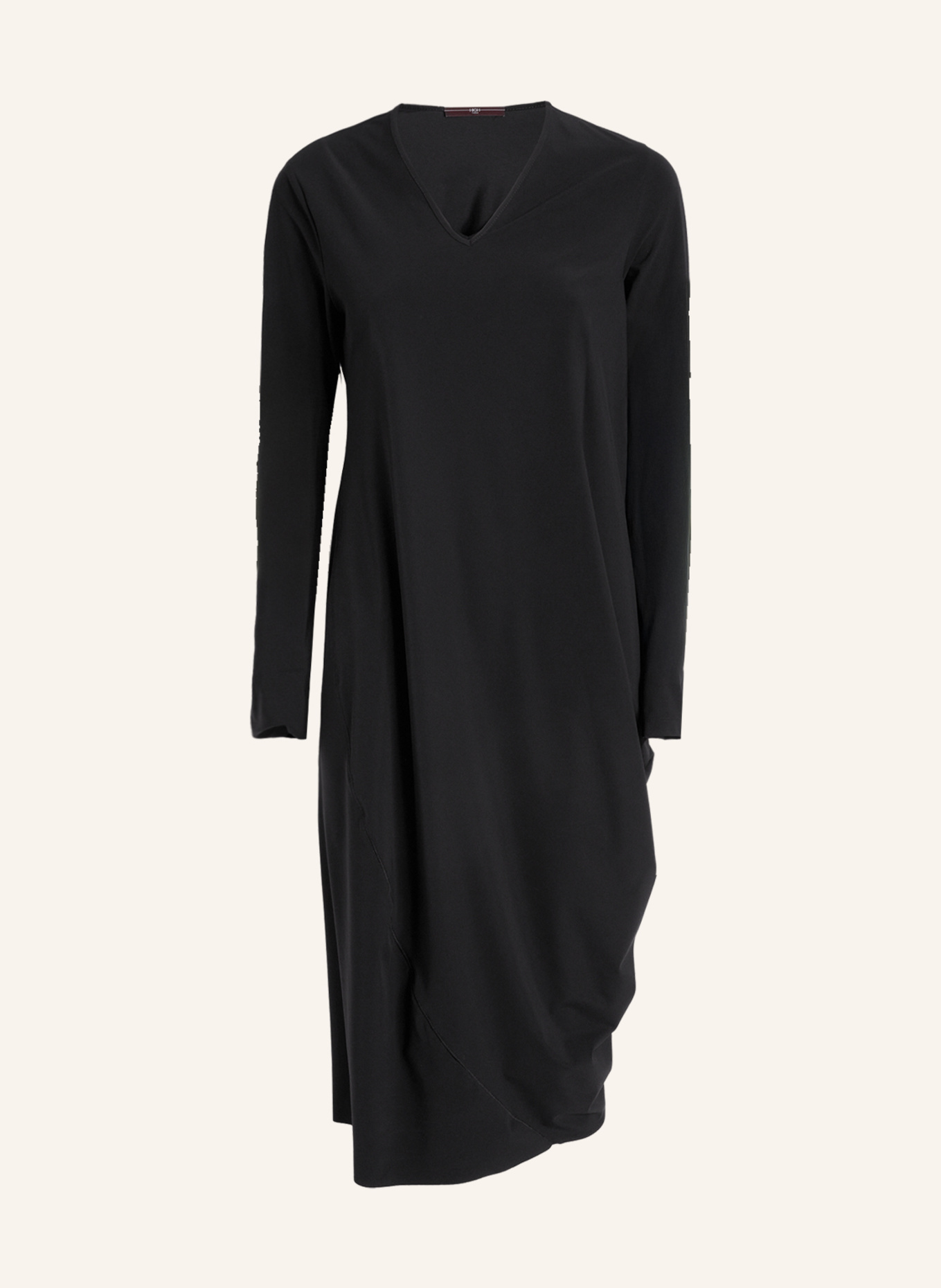 HIGH Jerseykleid EYELET: SCHWARZ