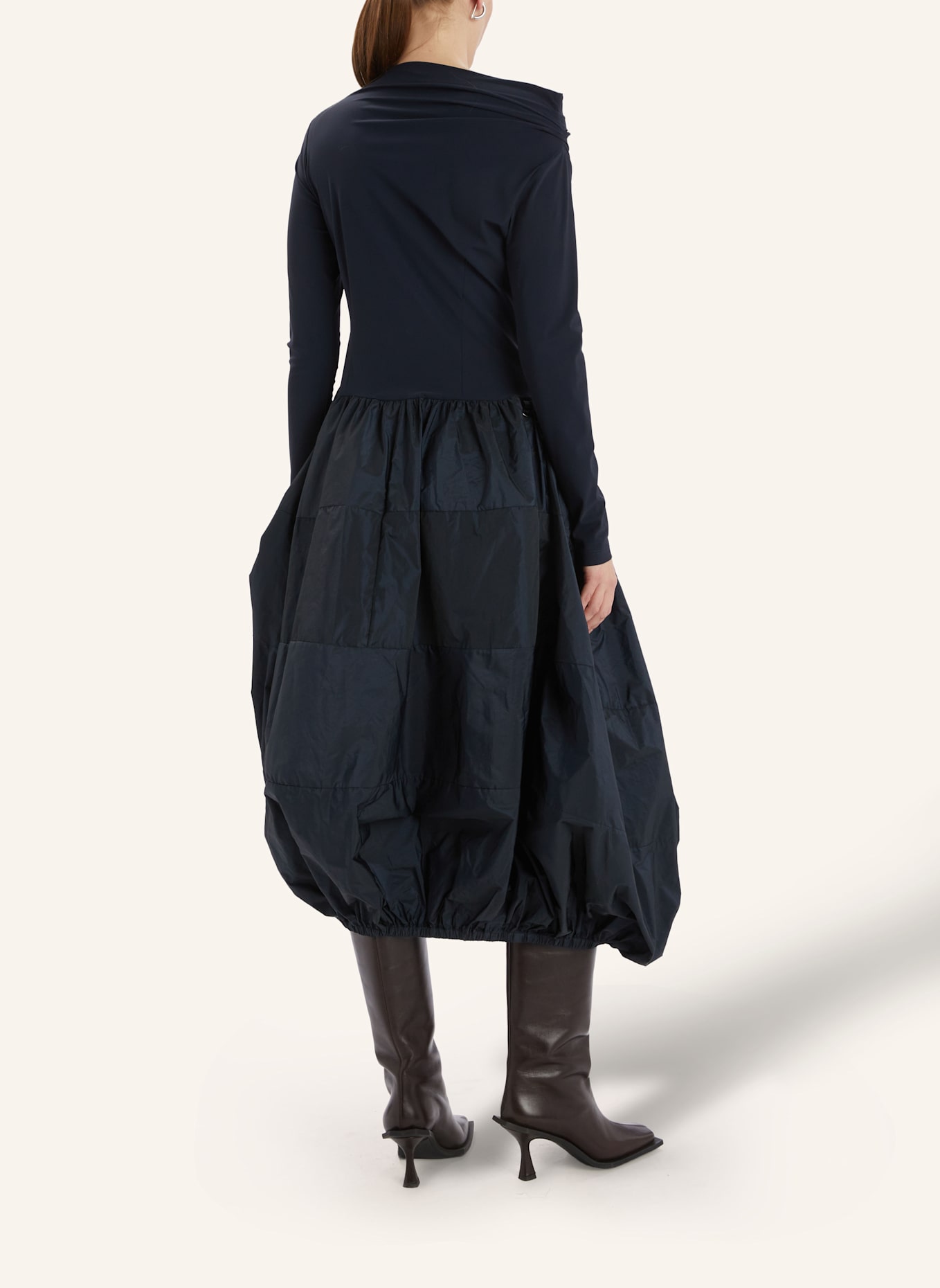 HIGH Kleid GRID: BLAU