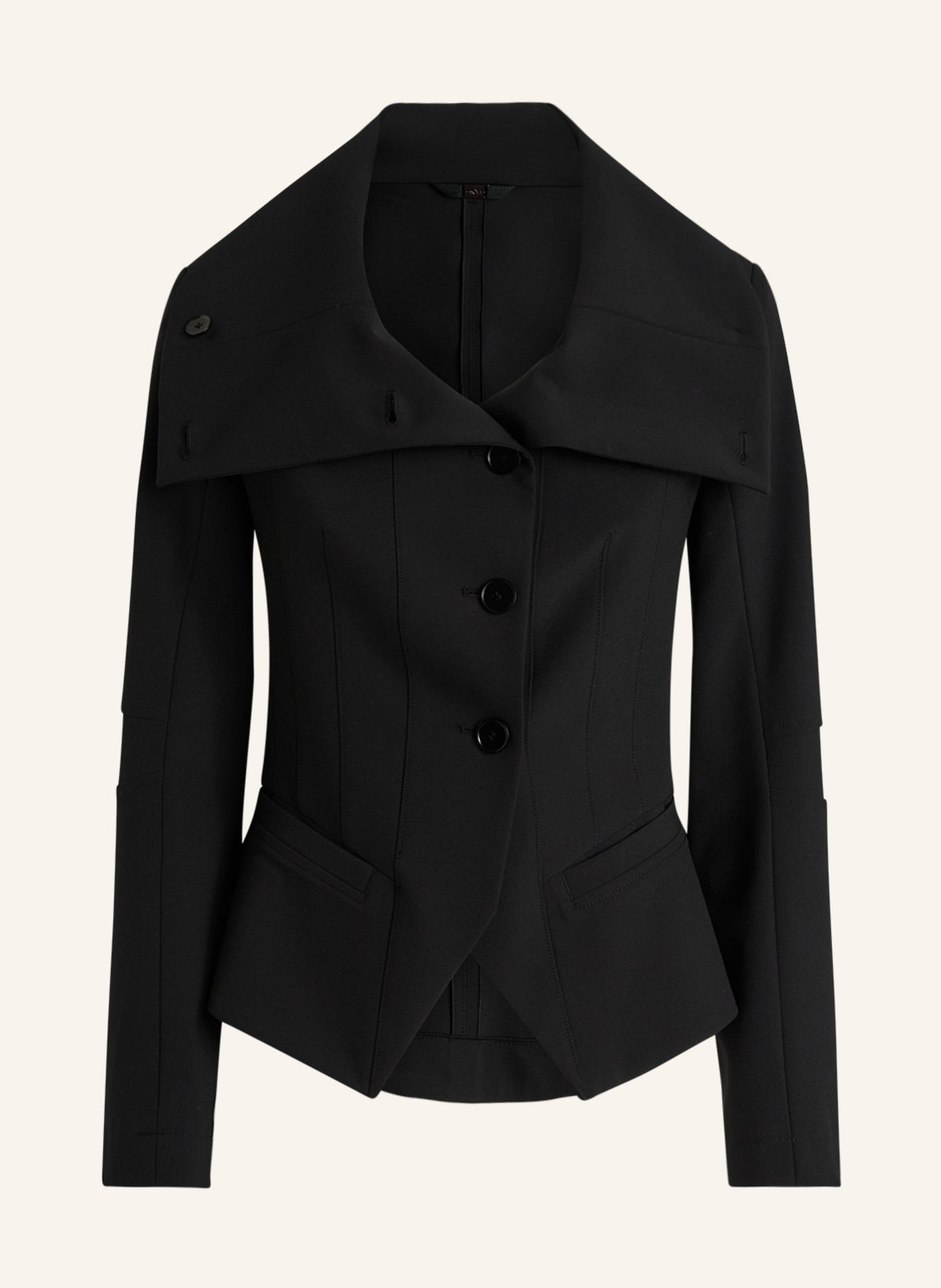 HIGH Jacke SCRUNCH: SCHWARZ
