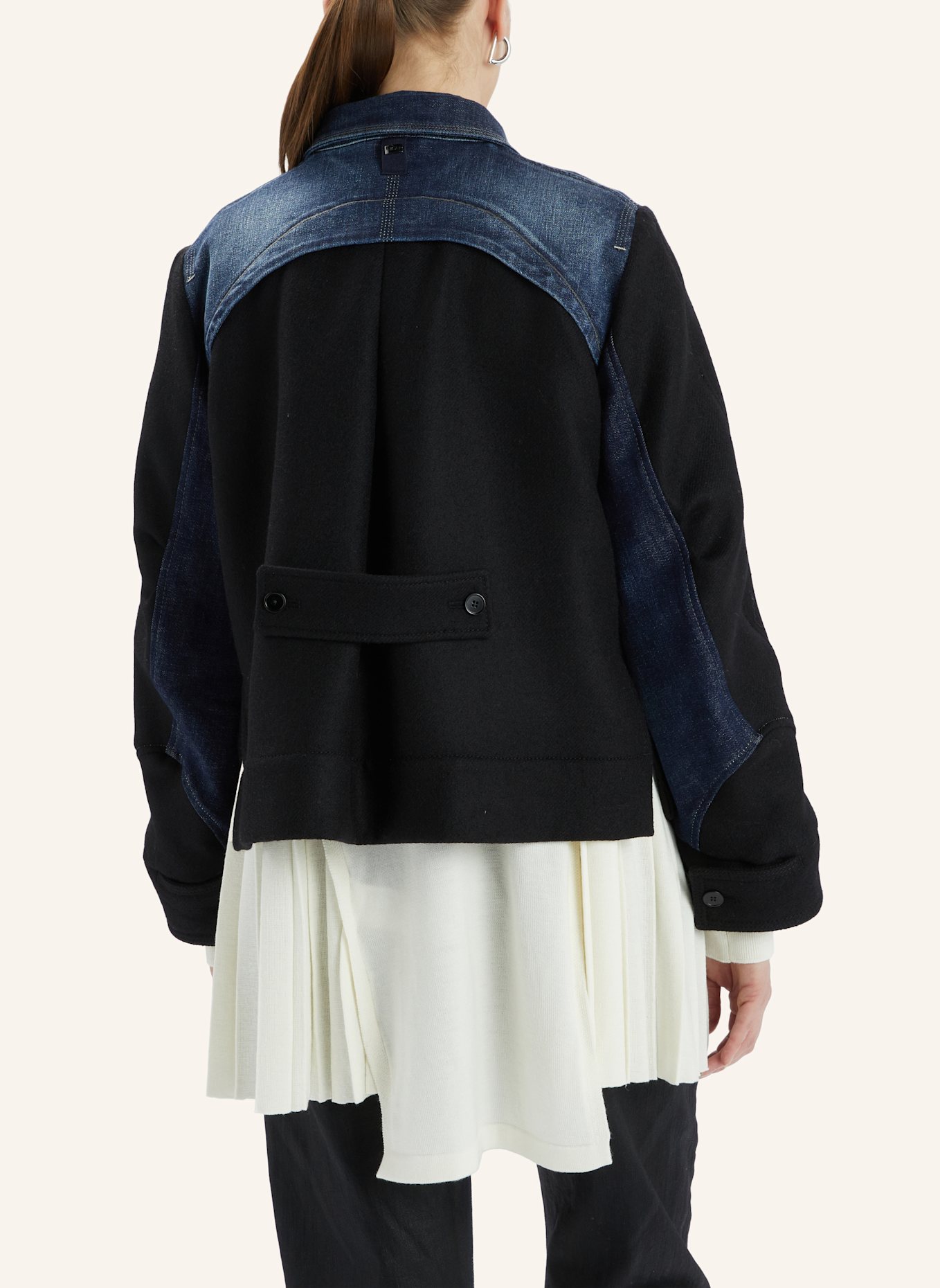 HIGH Jacke URCHIN im Materialmix: SCHWARZ