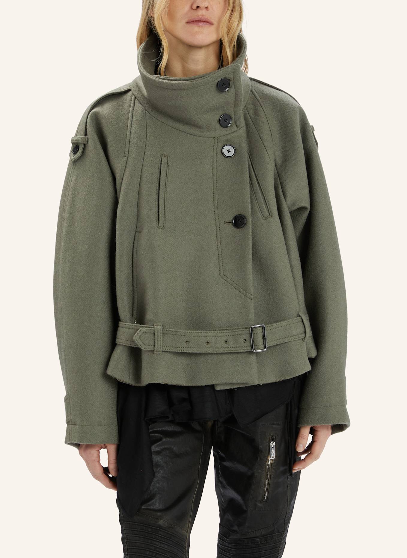 HIGH Wolljacke WINONA: GRÜN