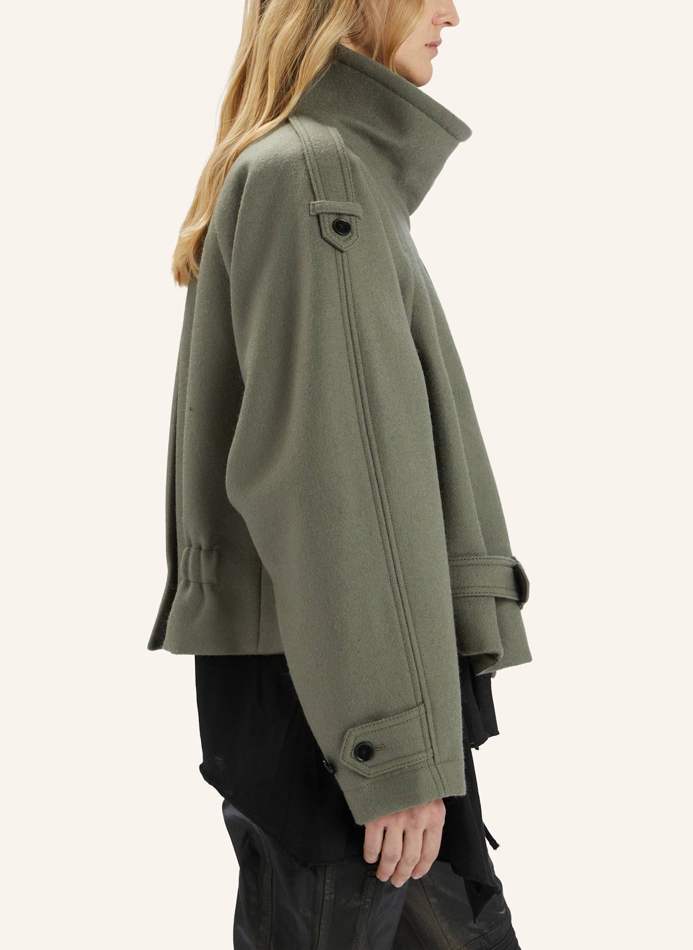 HIGH Wolljacke WINONA: GRÜN