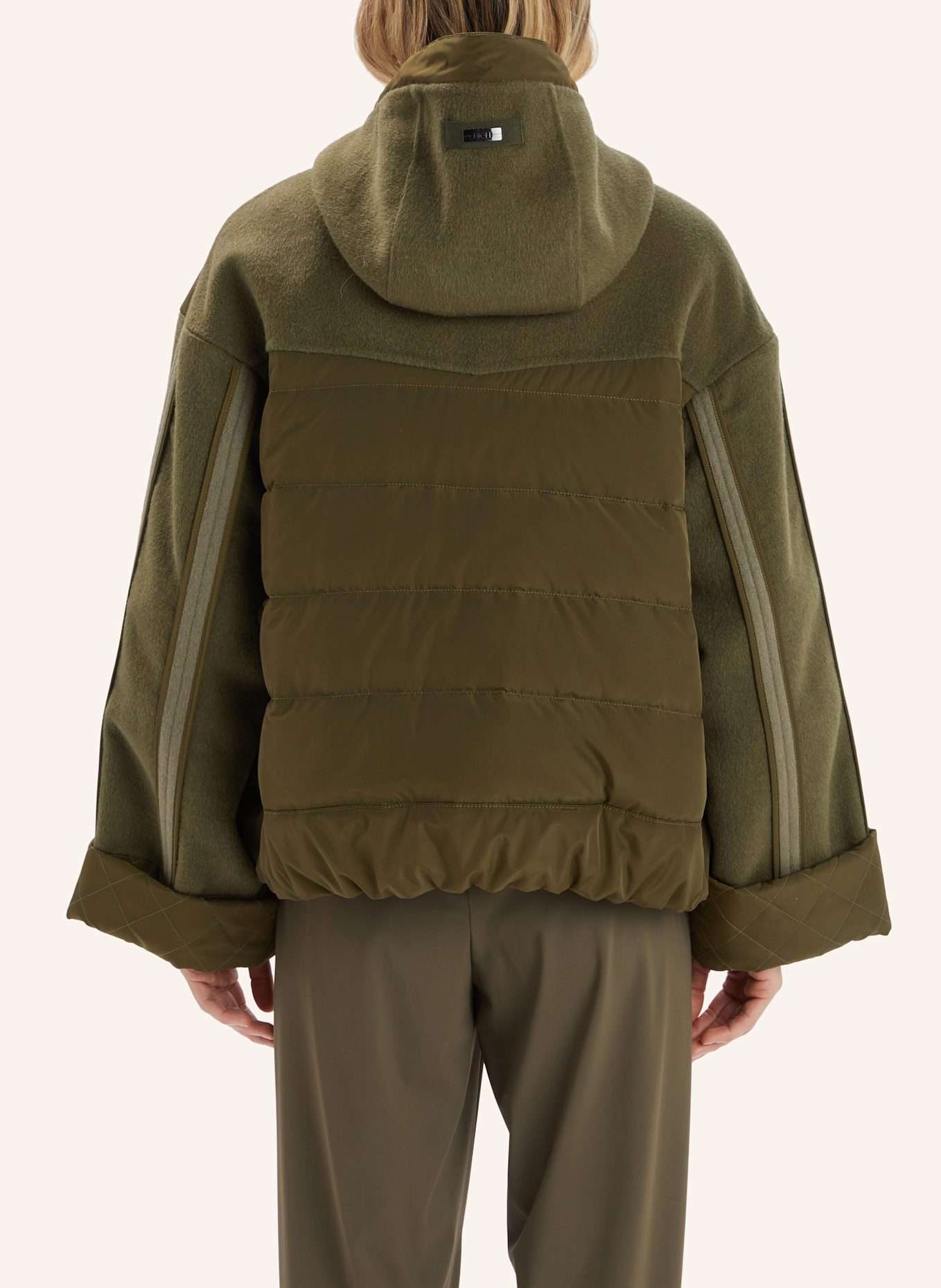 HIGH Jacke PRIMULA im Materialmix: GRÜN