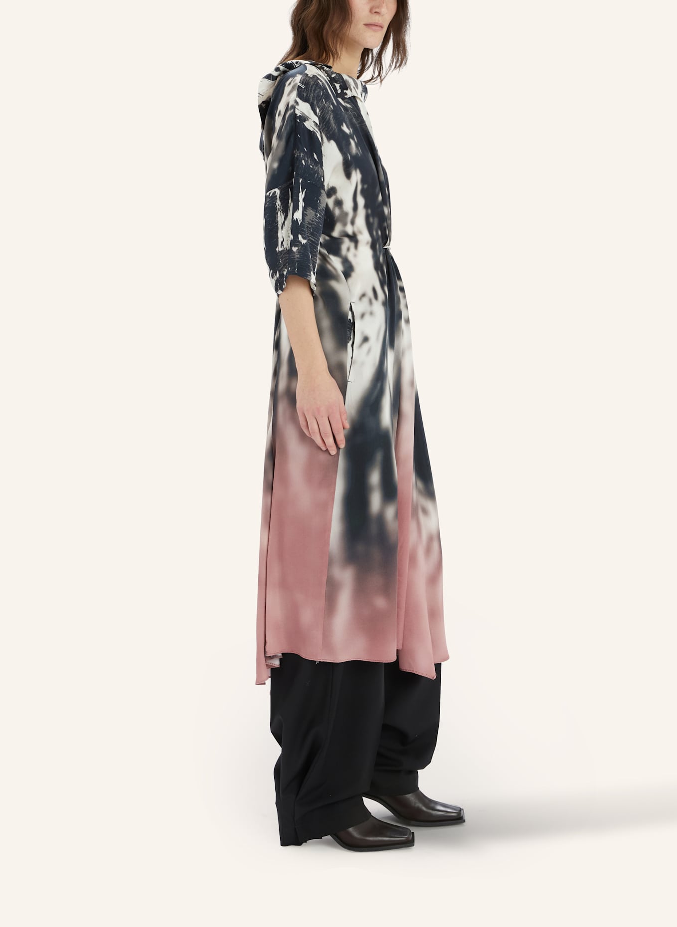 HIGH Kleid STOP PRESS: BRAUN/ COGNAC