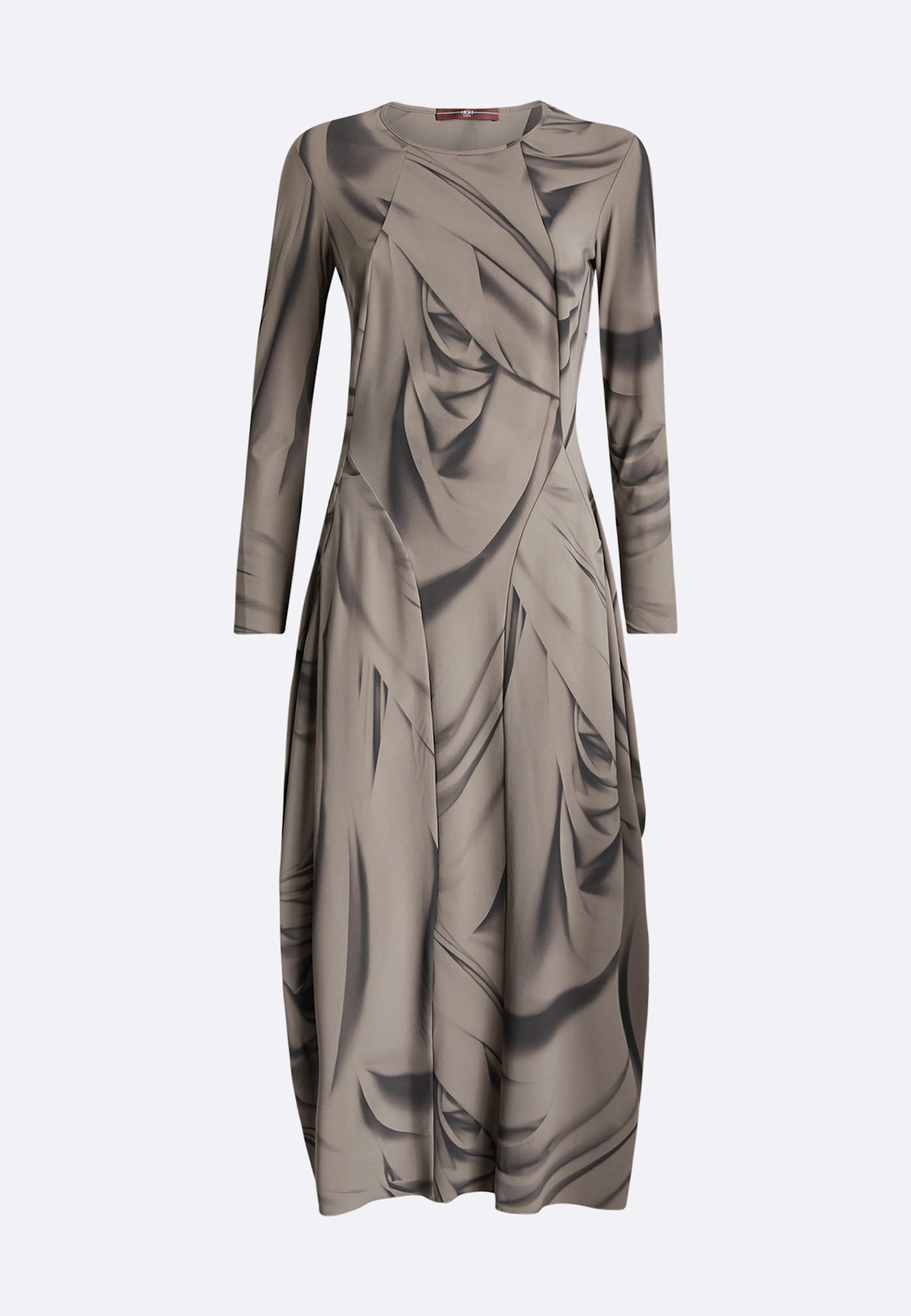 HIGH Jerseykleid AT-LENGTH: BEIGE