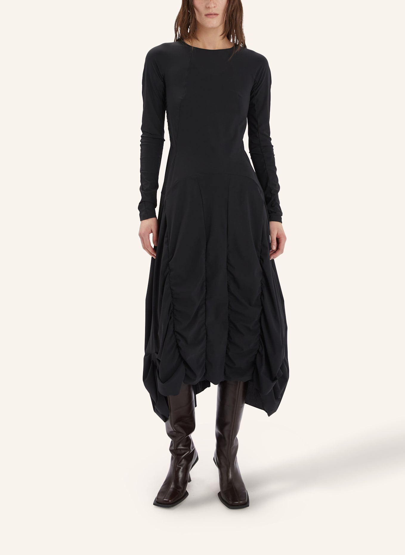 HIGH Jerseykleid ON TOP: SCHWARZ
