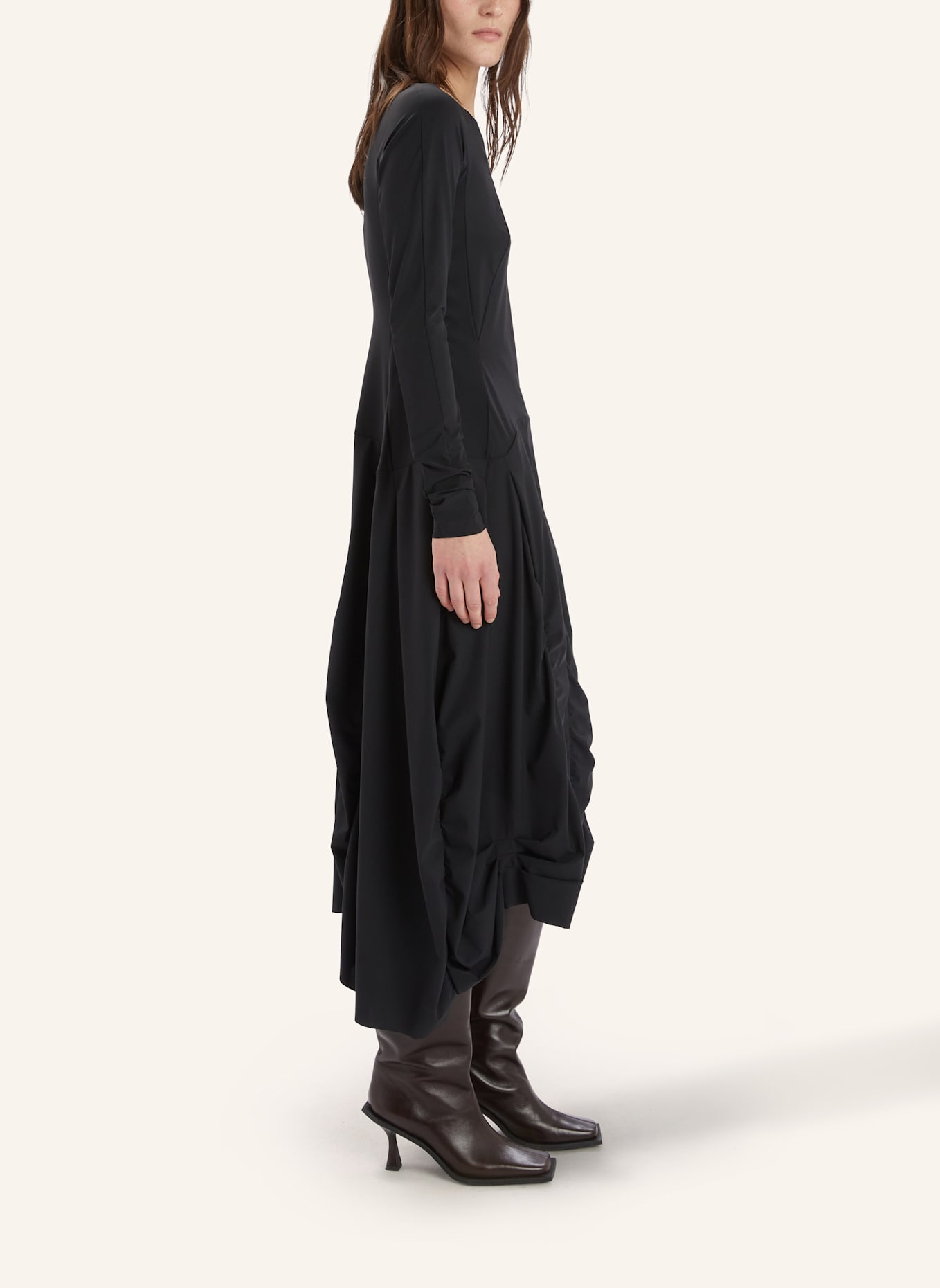 HIGH Jerseykleid ON TOP: SCHWARZ