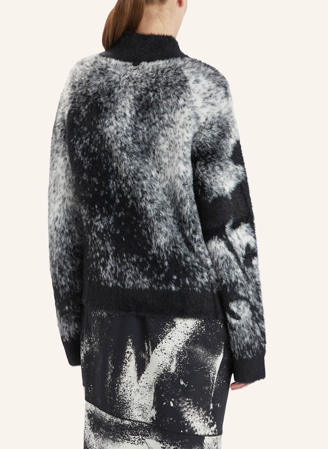 HIGH Jacquard-Strickjacke SUMMON UP: WEISS