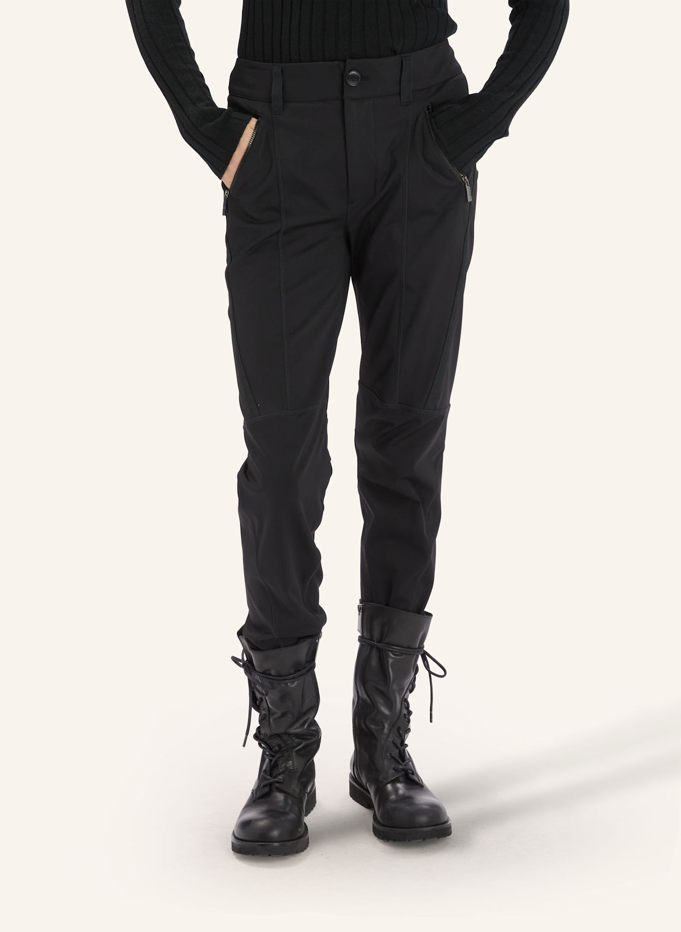 HIGH Hose DETAIN: SCHWARZ