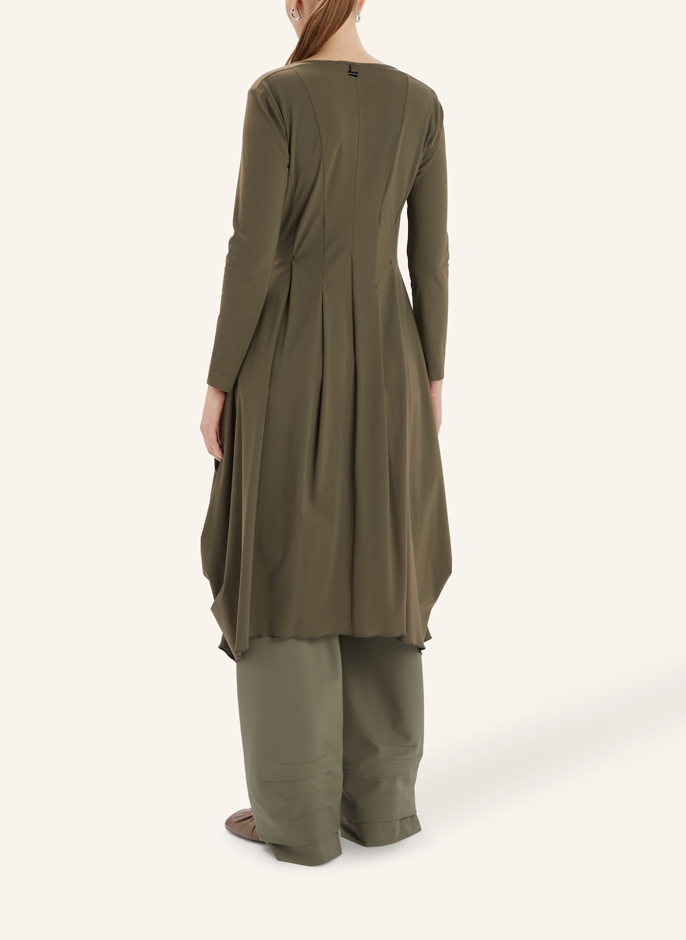 HIGH Jerseykleid AT-LENGTH: GRÜN