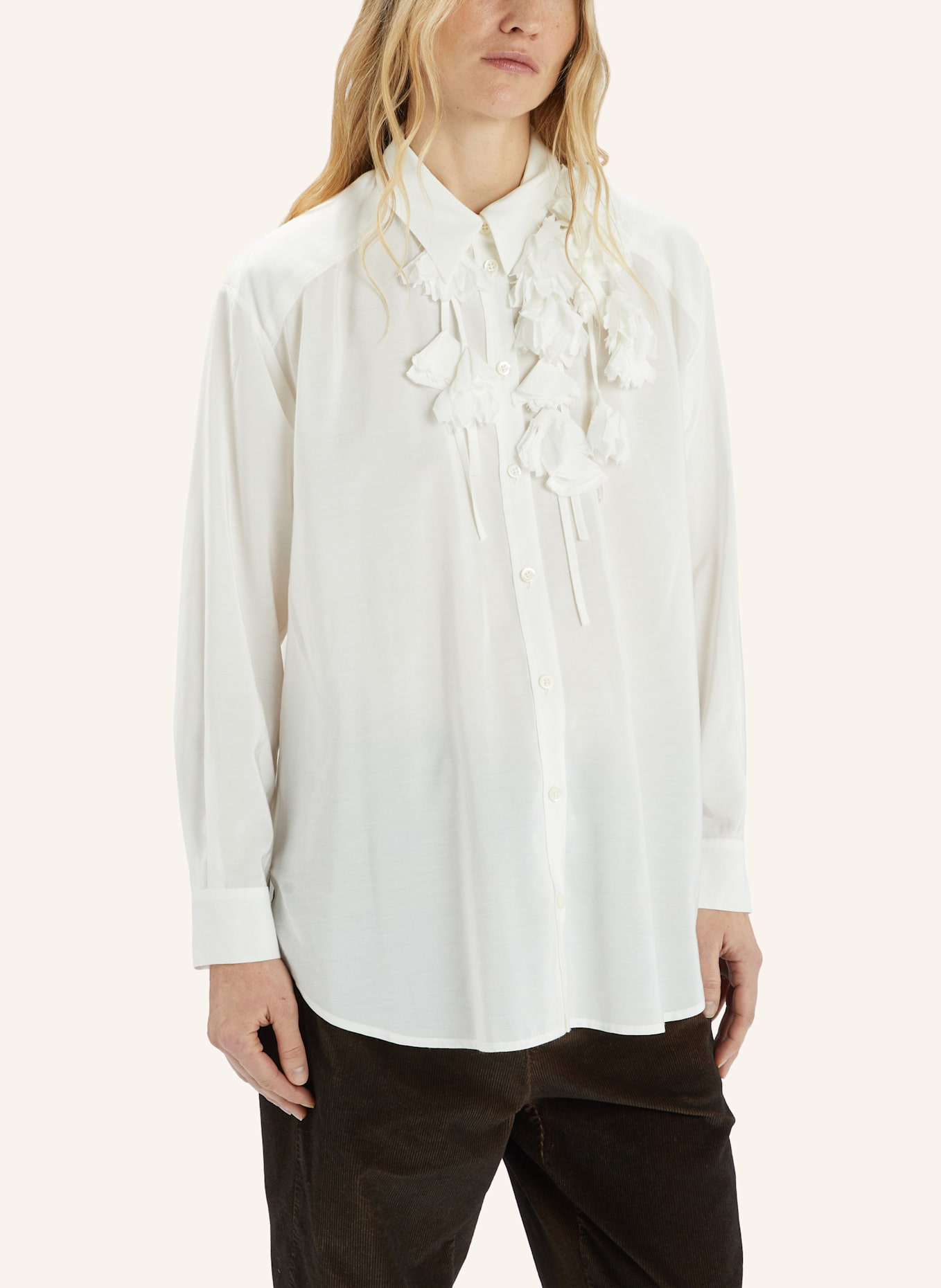 HIGH Hemdbluse DUSTY: WEISS