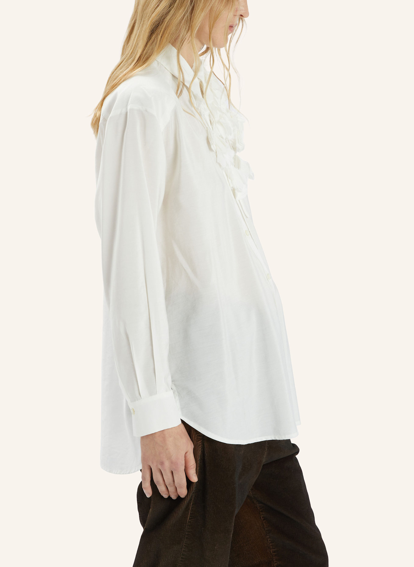 HIGH Hemdbluse DUSTY: WEISS