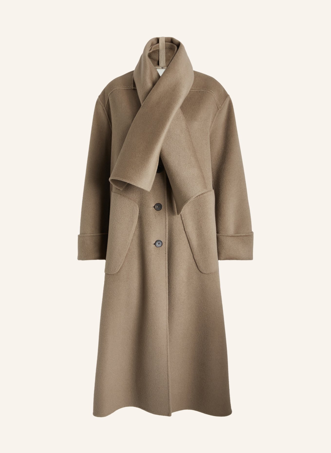 HIGH Wollmantel SPIRE: BEIGE