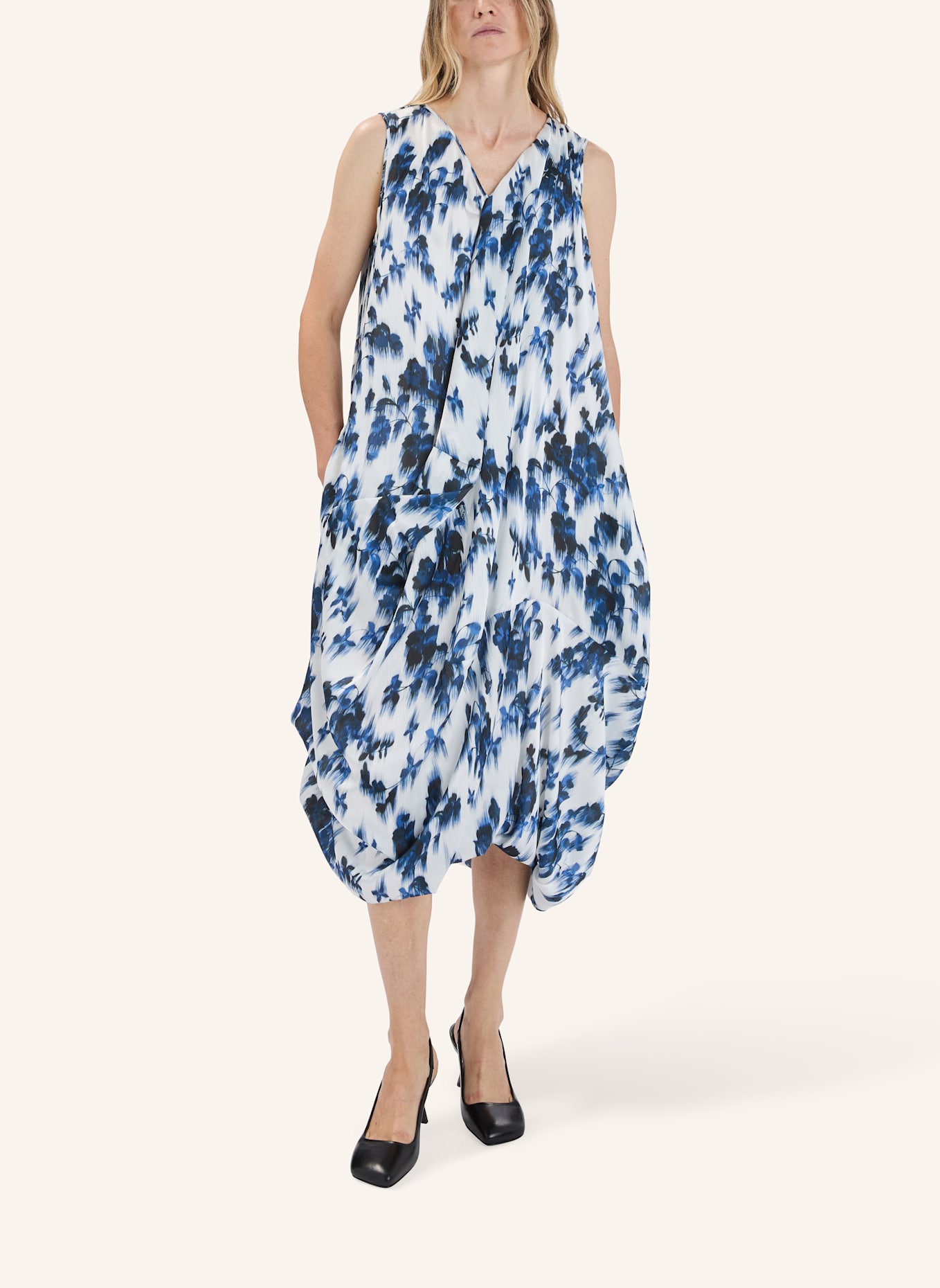 HIGH Ballon-Kleid SPAR: BLAU