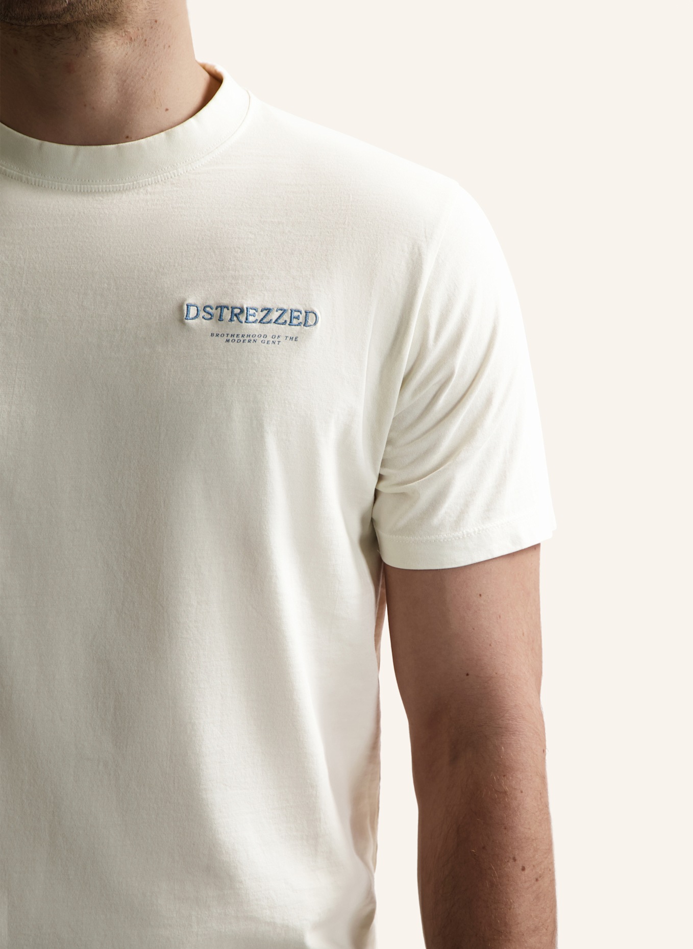 DSTREZZED T-Shirt NICKOLAS GRAPHIC: CAMEL