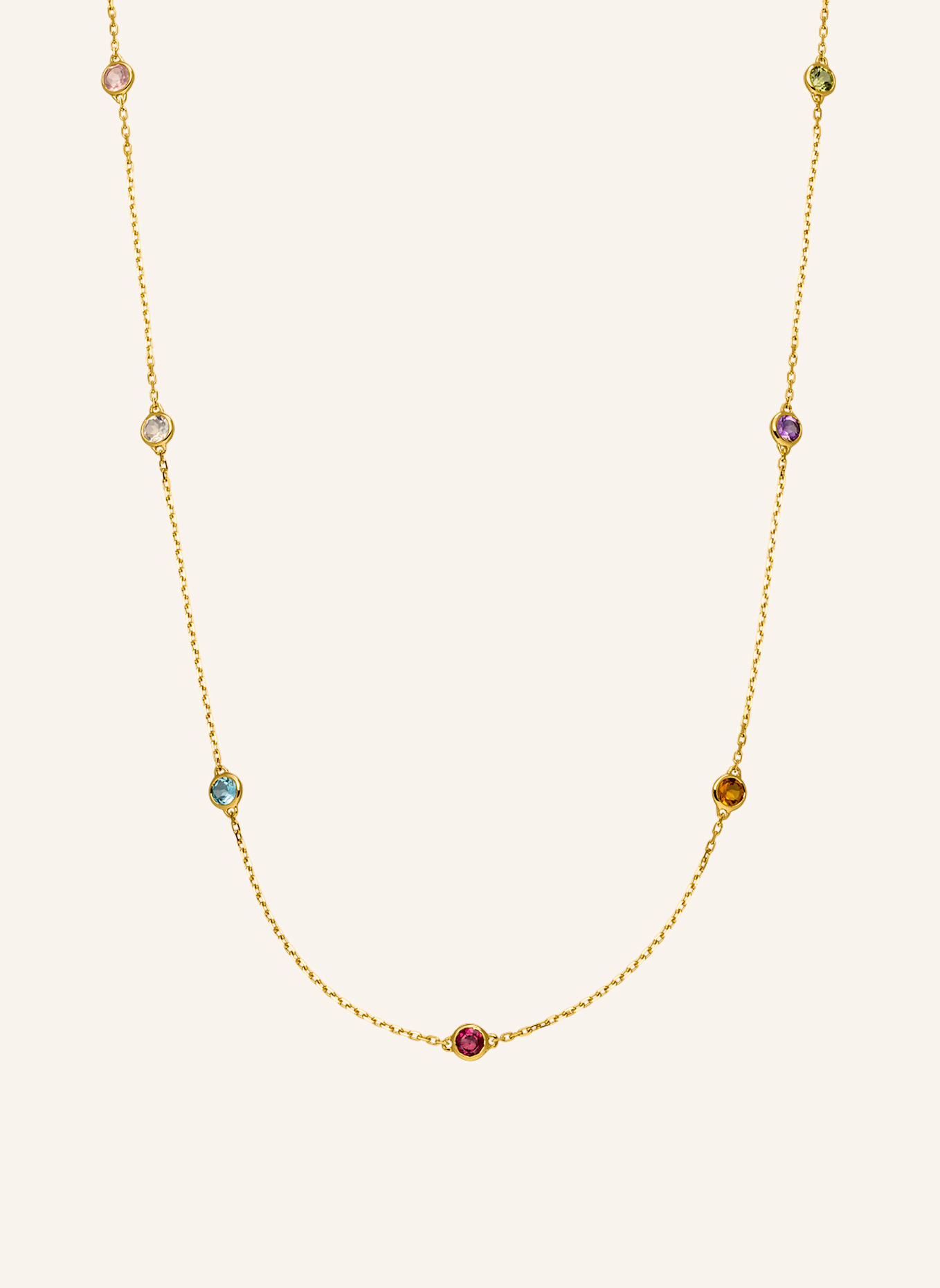 Leaf Halskette FINE GEMS aus 14 Karat Gelbgold: GOLD