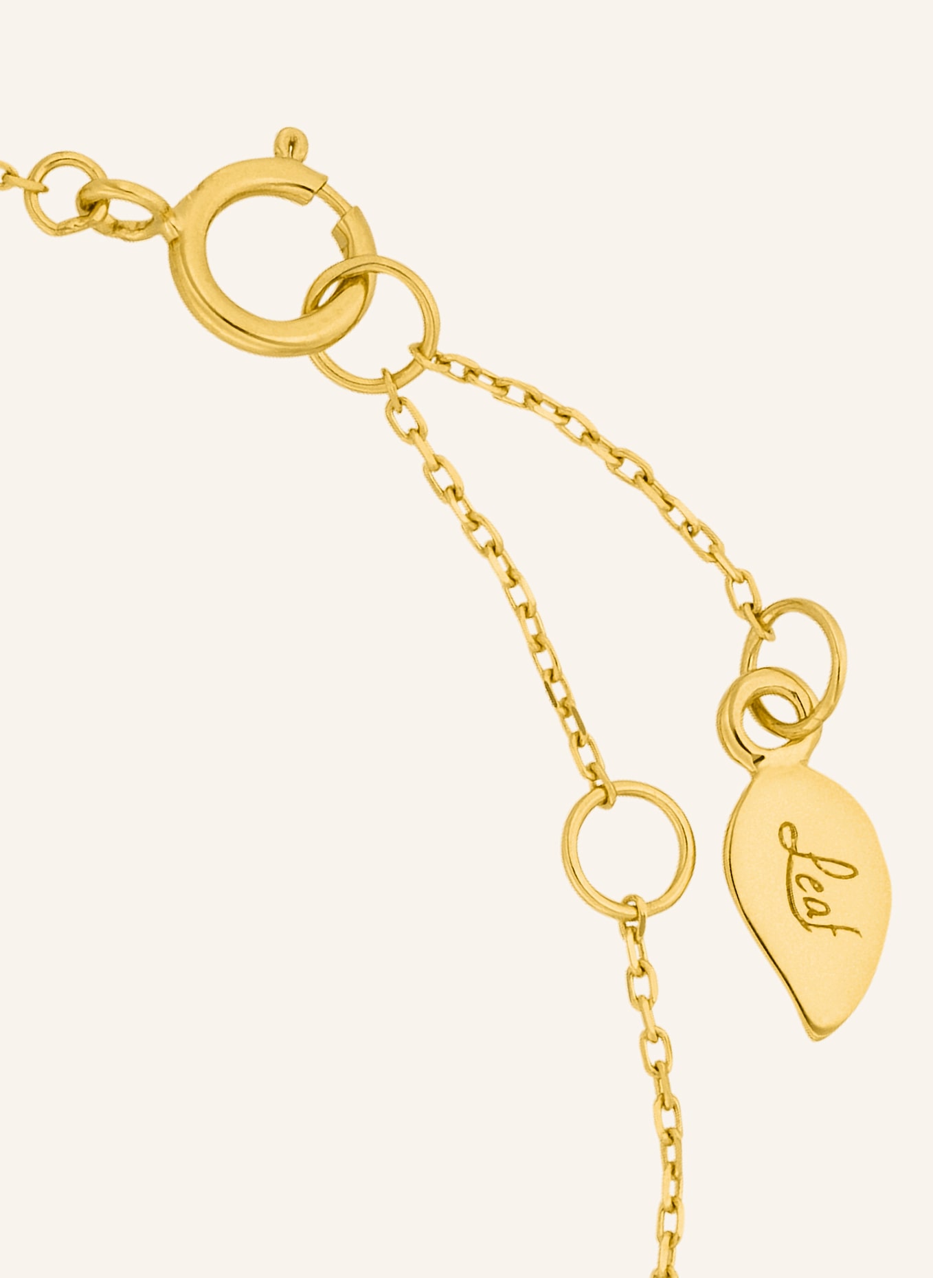 Leaf Armband RHODOLITH aus 14 Karat Gelbgold: GOLD