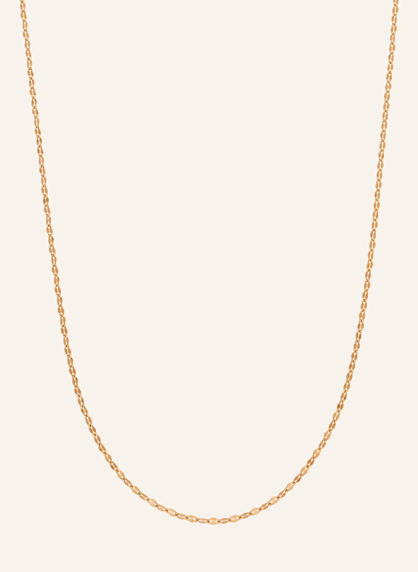 Leaf Halskette SHINY TWIST aus 14 Karat Rosègold: ROSÉGOLD