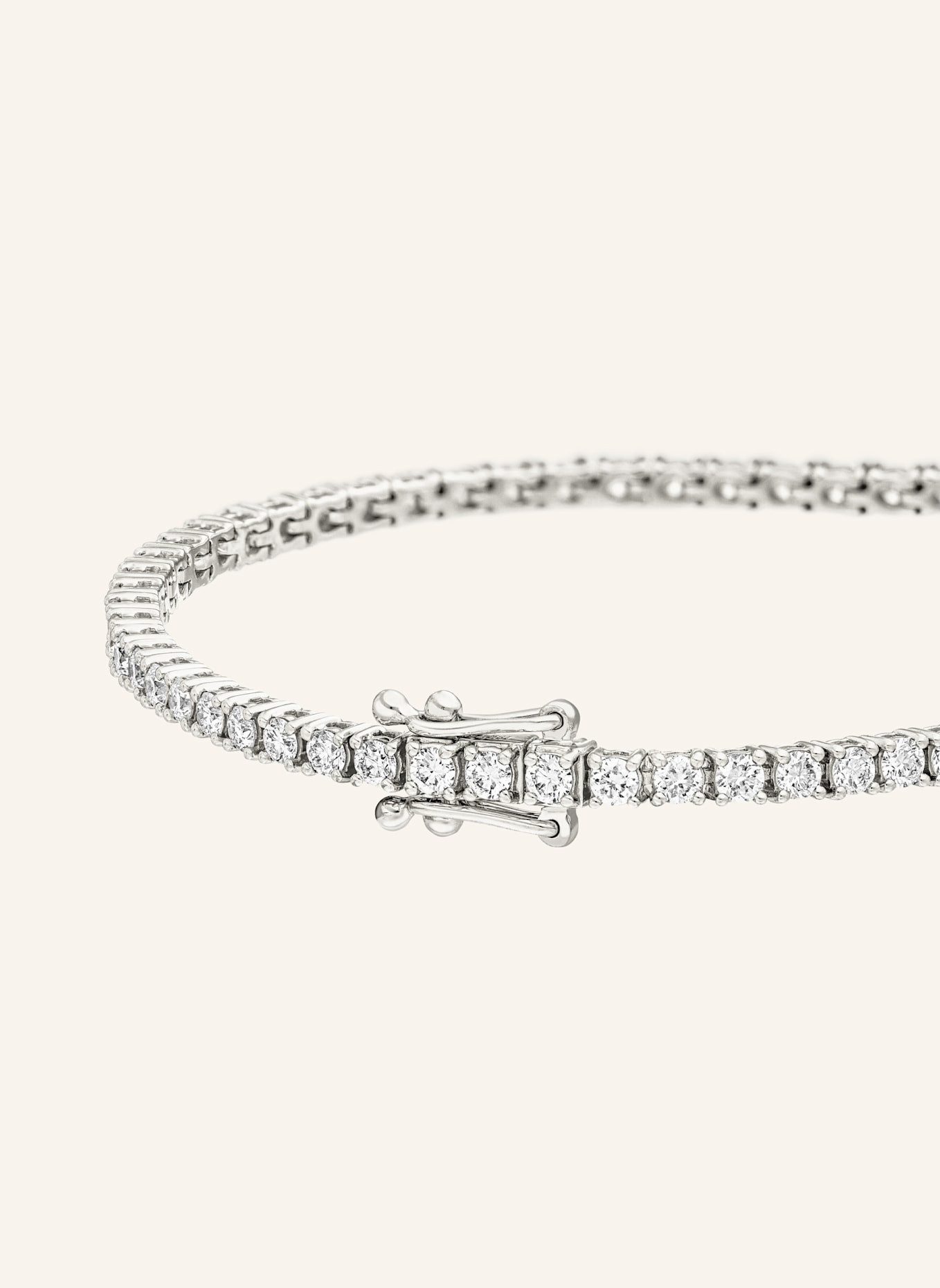 Leaf Armband TENNIS aus 18 Karat Weißgold mit 1,99 ct. Diamanten: WEISSGOLD