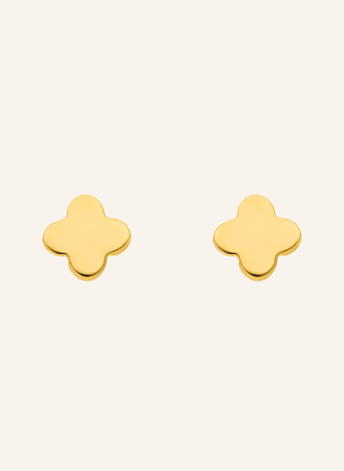 Leaf Ohrstecker MINI CLOVER aus 14 Karat Gelbgold: GOLD