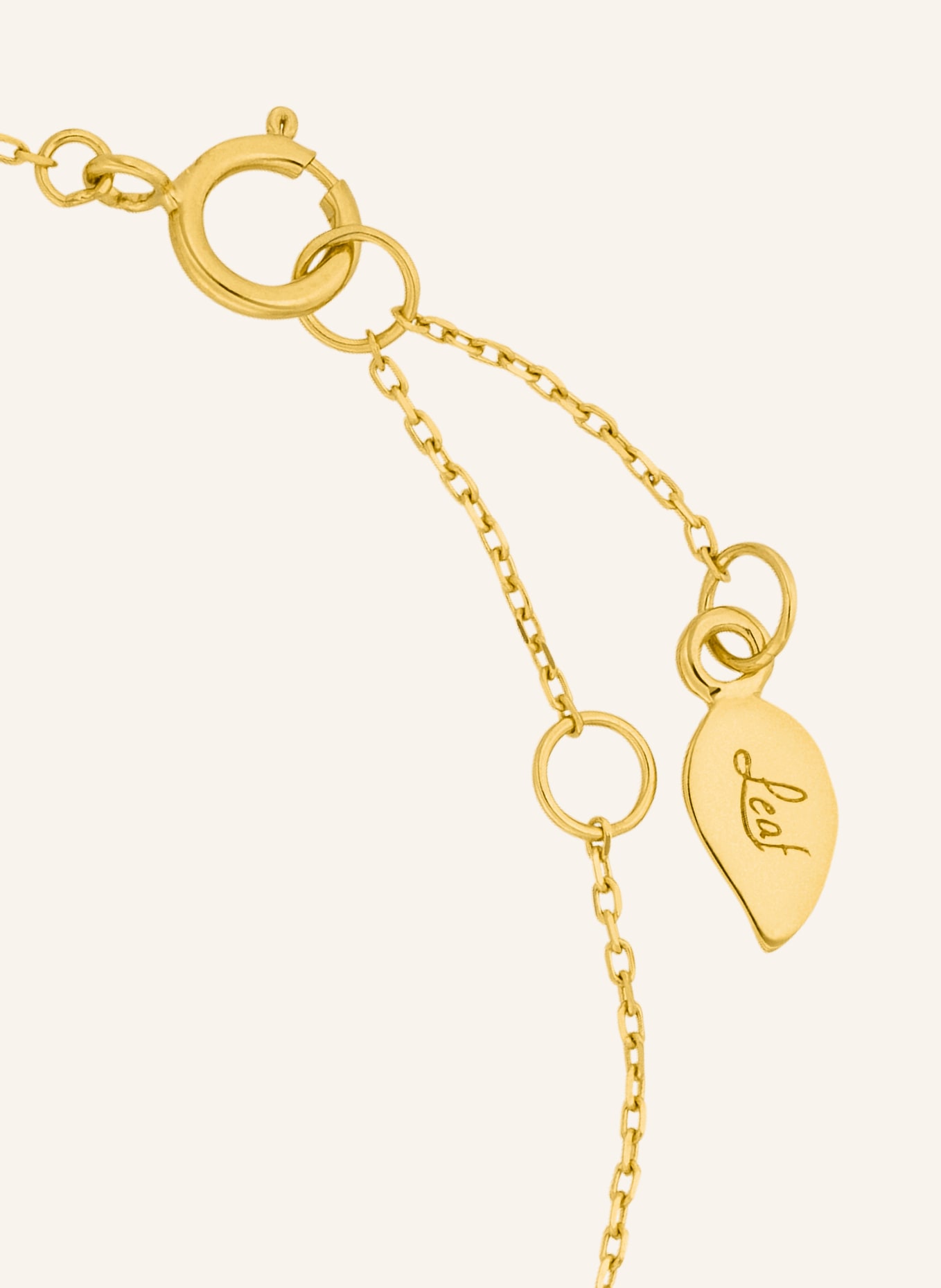 Leaf Armband HEART mit Diamanten, Farbe: GOLD (Bild 3)