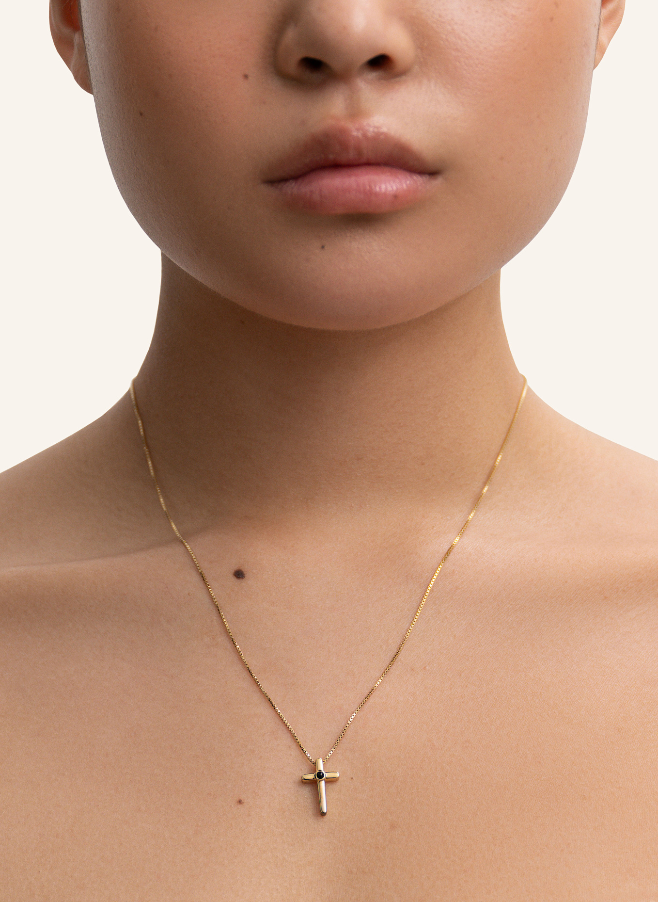 BRUNA The Label Halskette ASSISI mit Onyx: GOLD