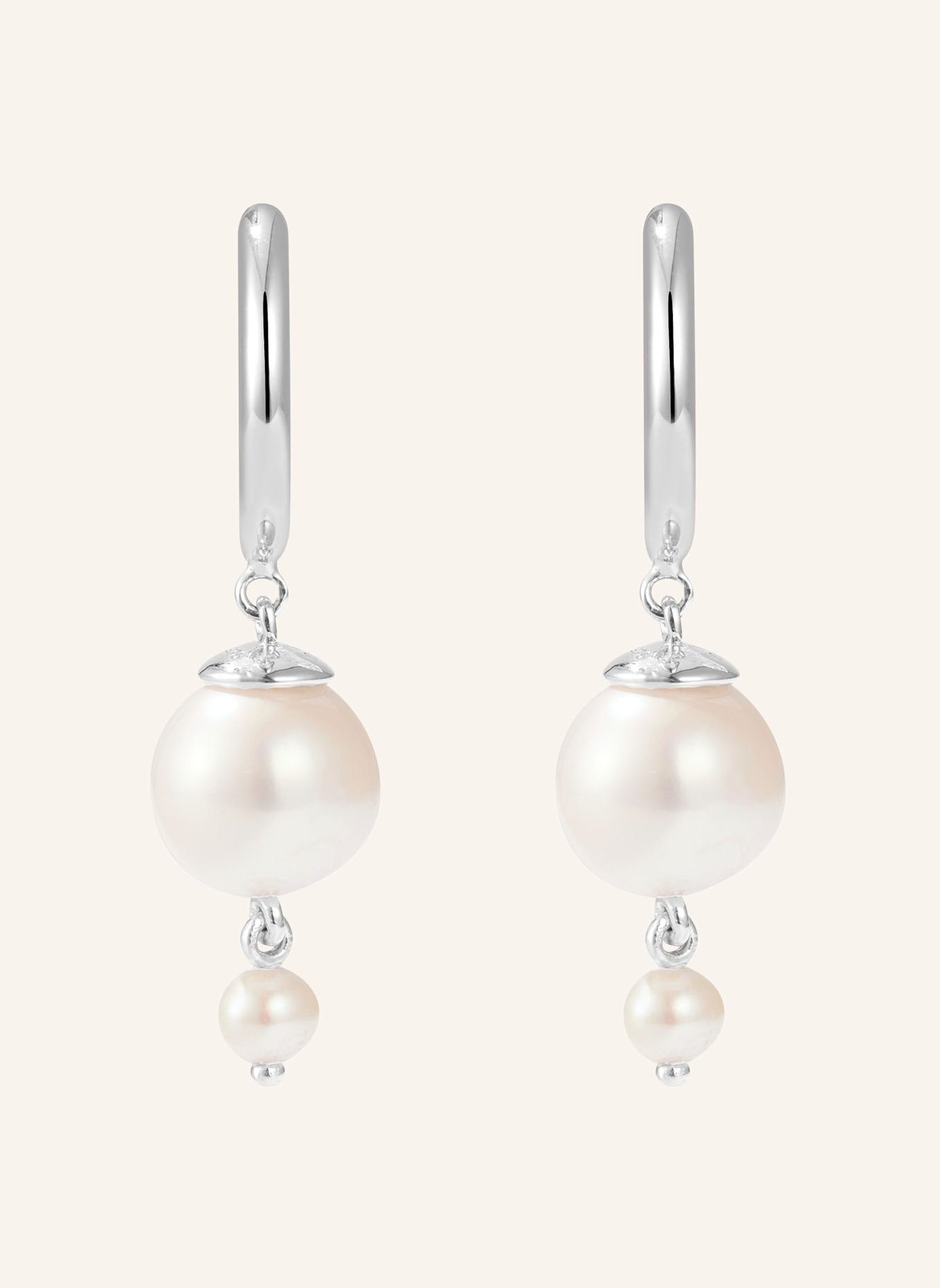 BRUNA The Label Ohrringe VARENNA mit Perlen: SILBER