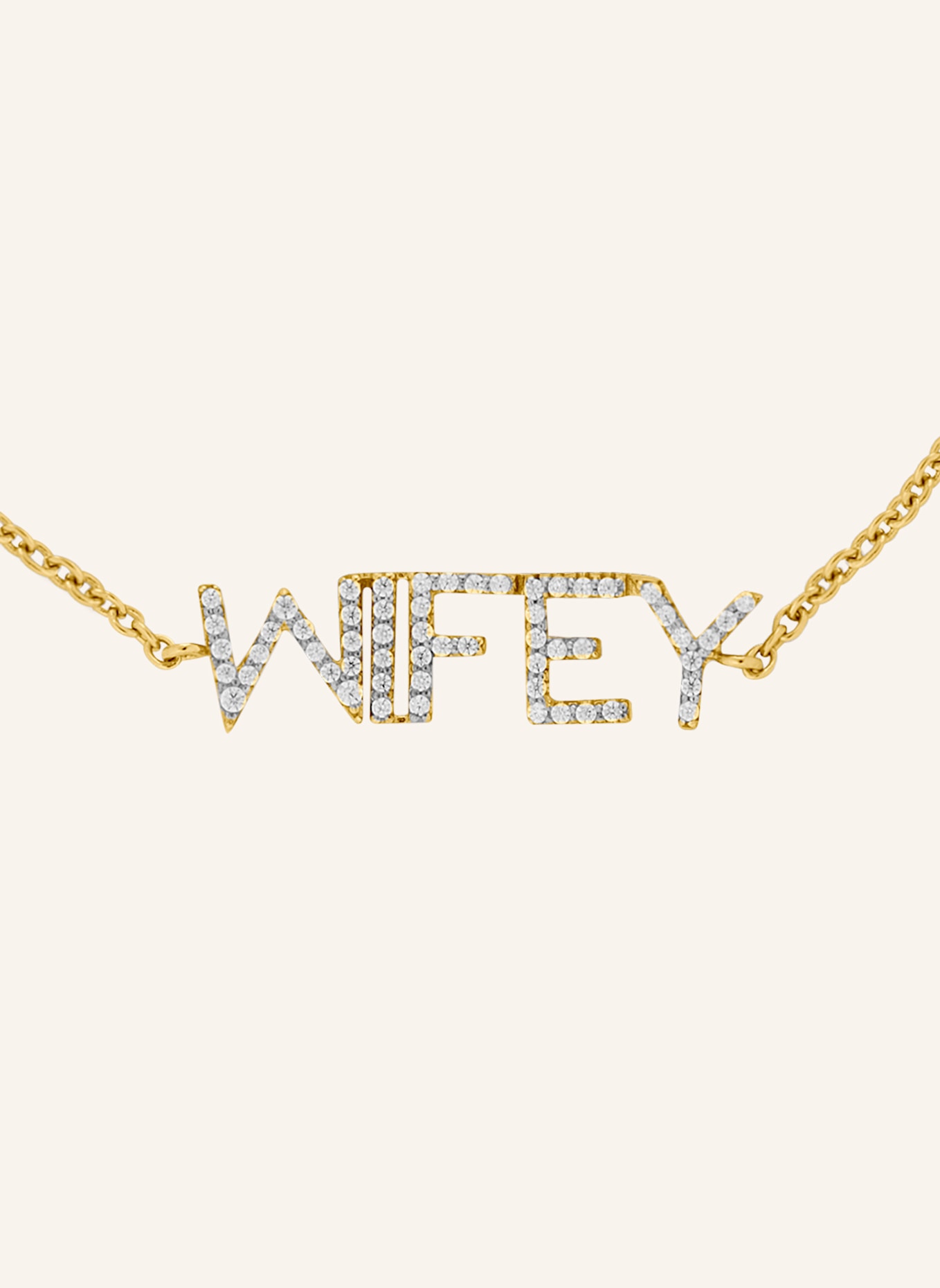 BRUNA The Label Armband WIFEY mit laborgezüchteten Diamanten: GOLD