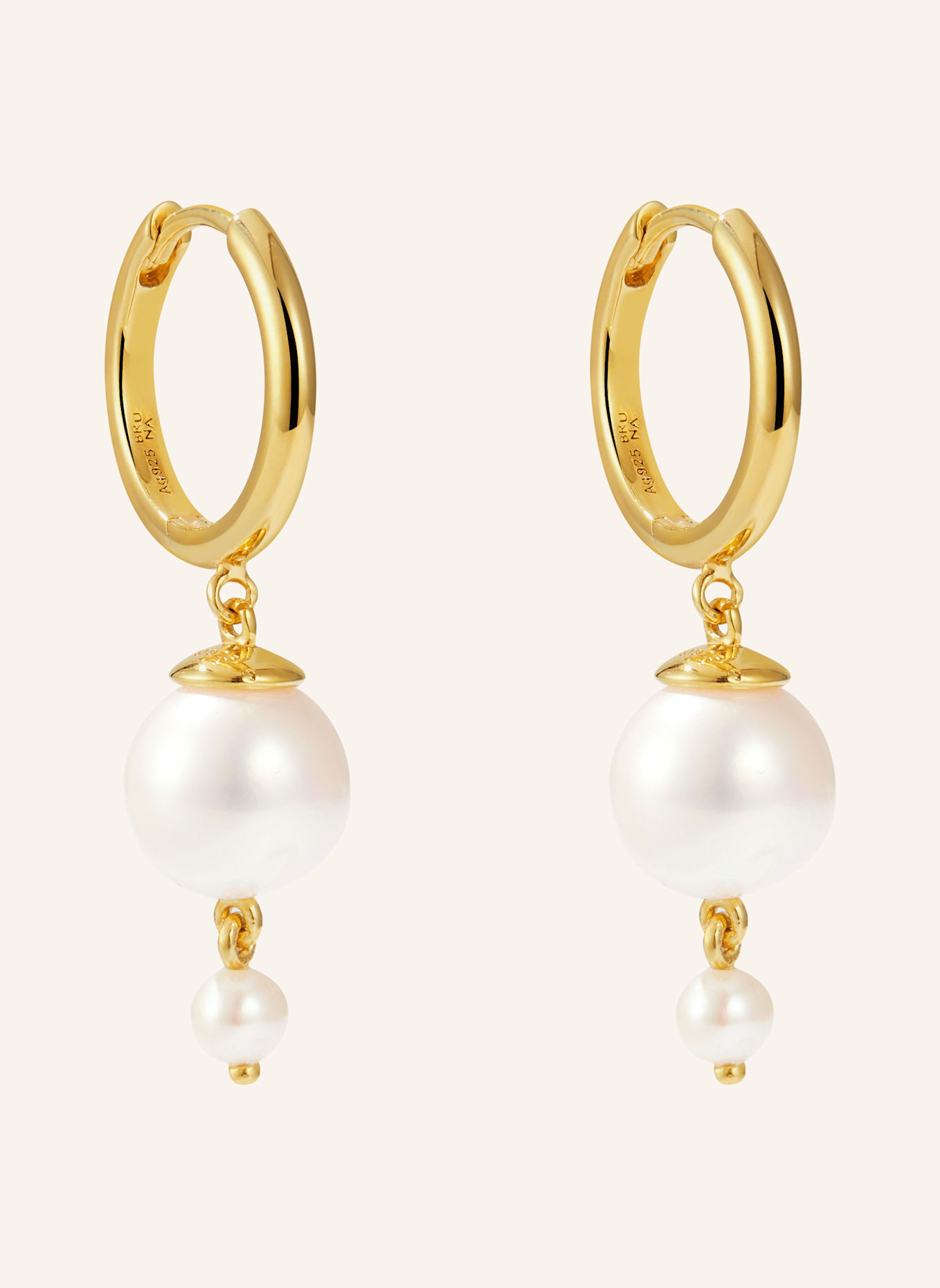 BRUNA The Label Ohrringe VARENNA mit Perlen: GOLD