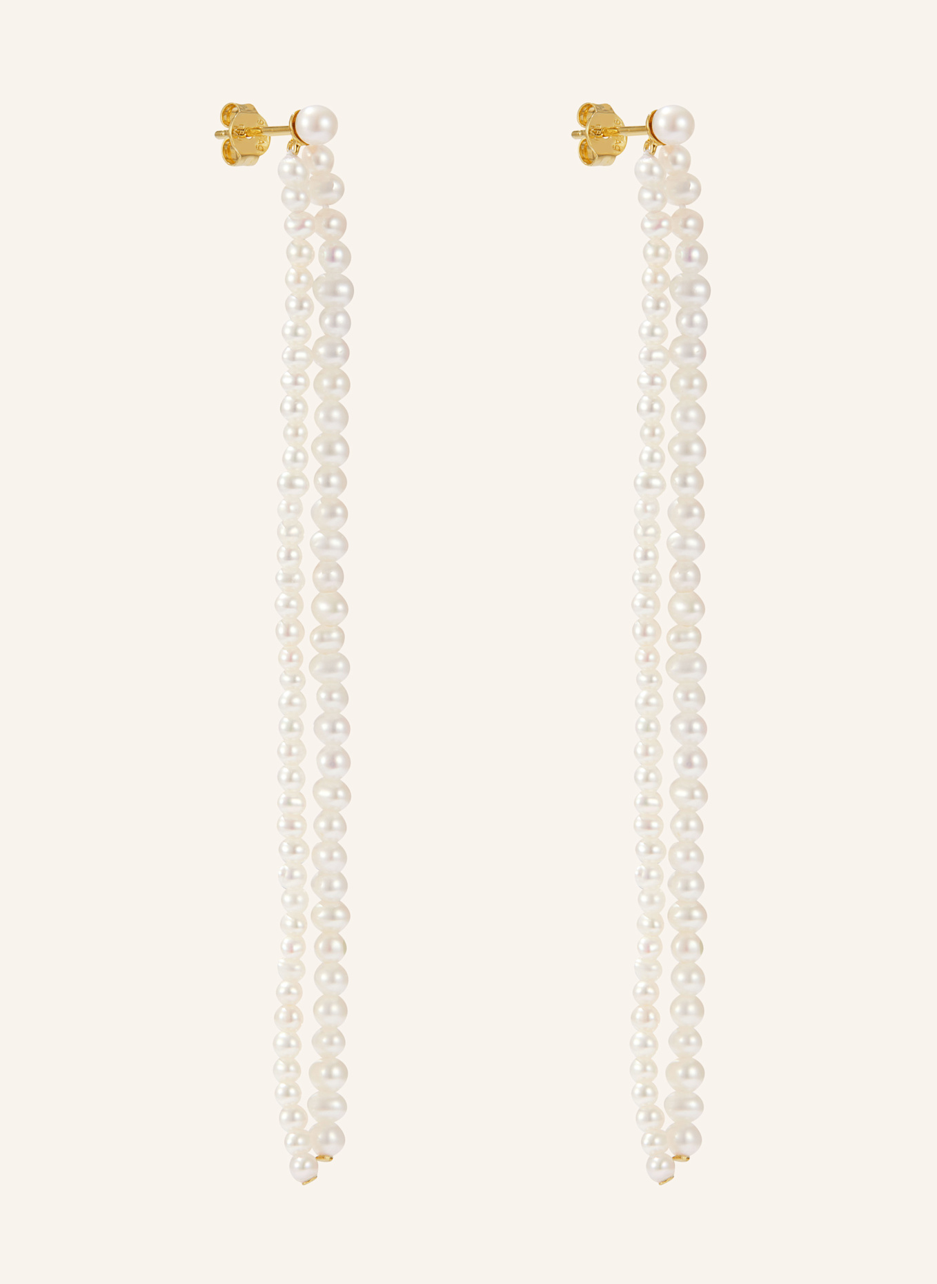 BRUNA The Label Ohrringe ALLEGRO mit Perlen: GOLD