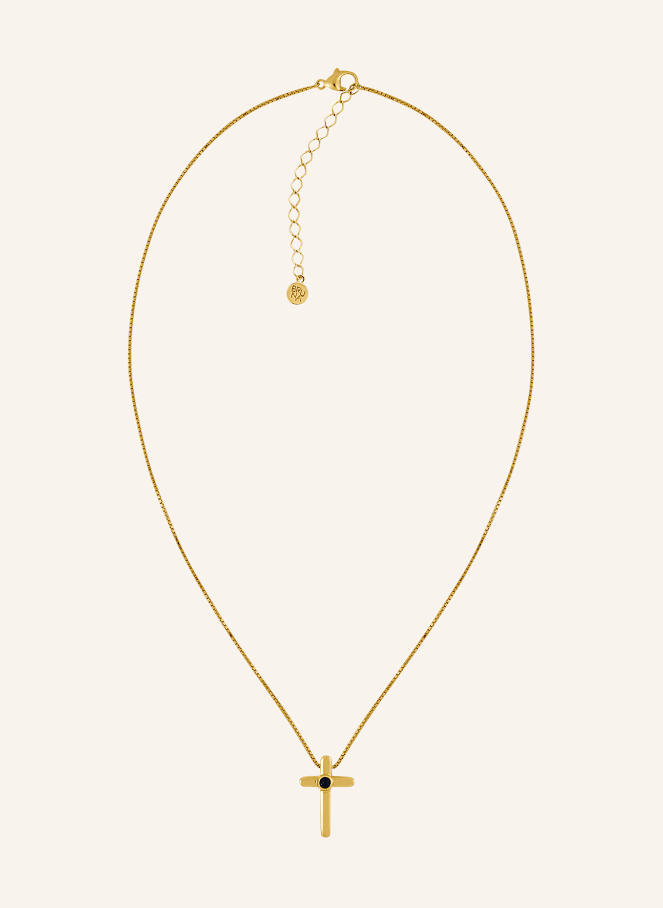 BRUNA The Label Halskette ASSISI mit Onyx: GOLD