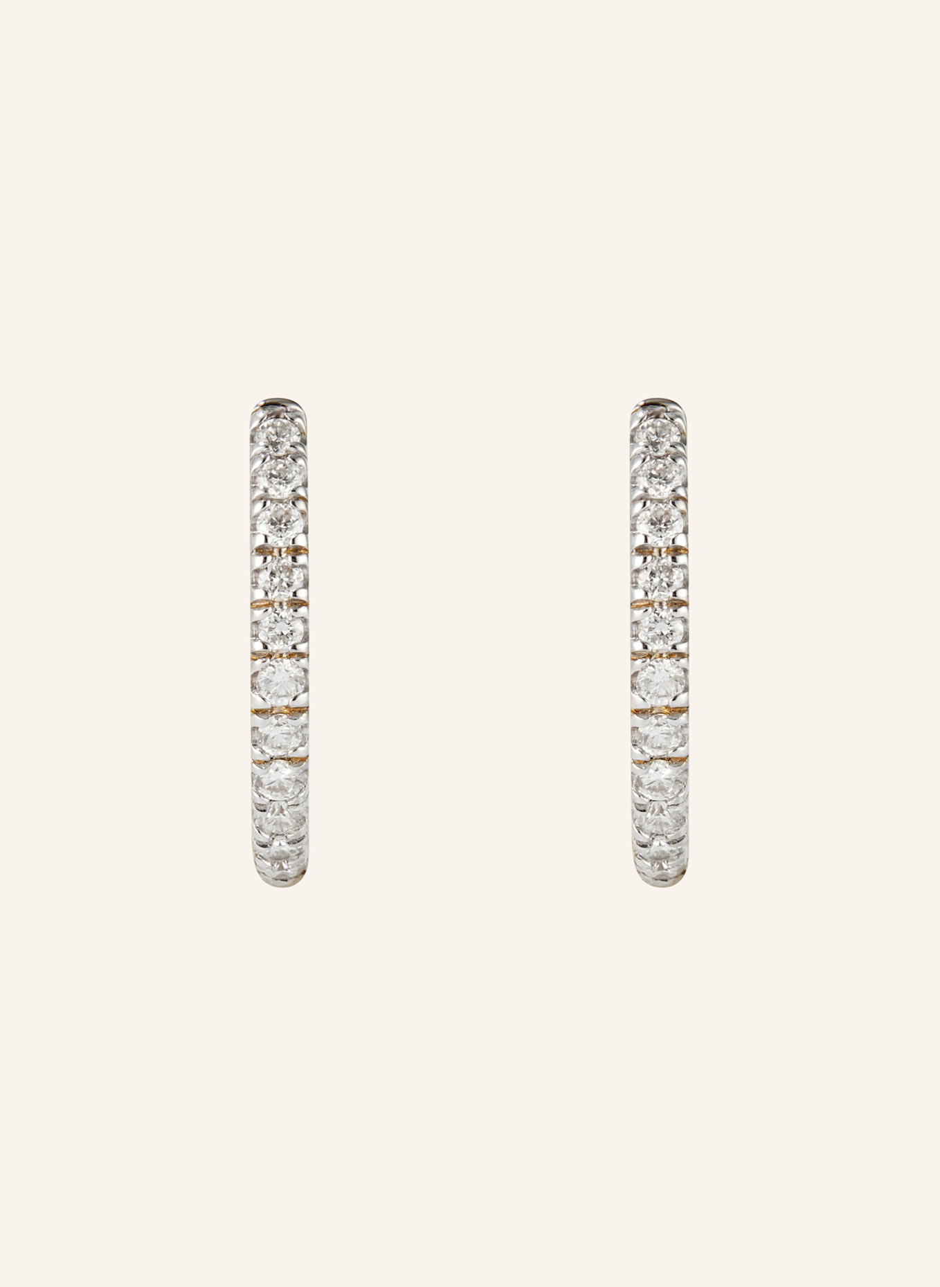 BRUNA The Label Creolen LUMIÈRE mit laborgezüchteten Diamanten: GOLD